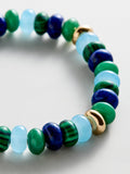 Marjorie Beaded Bracelet - Blue Multi