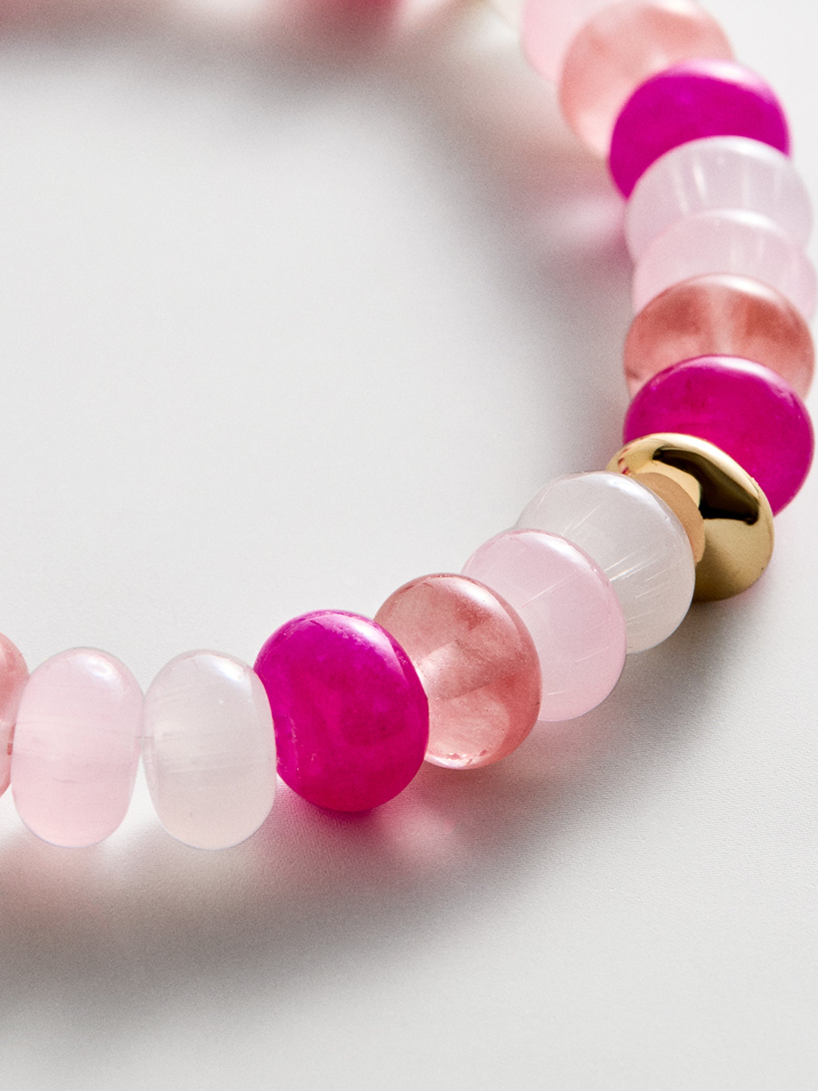 Marjorie Beaded Bracelet - Pink Multi
