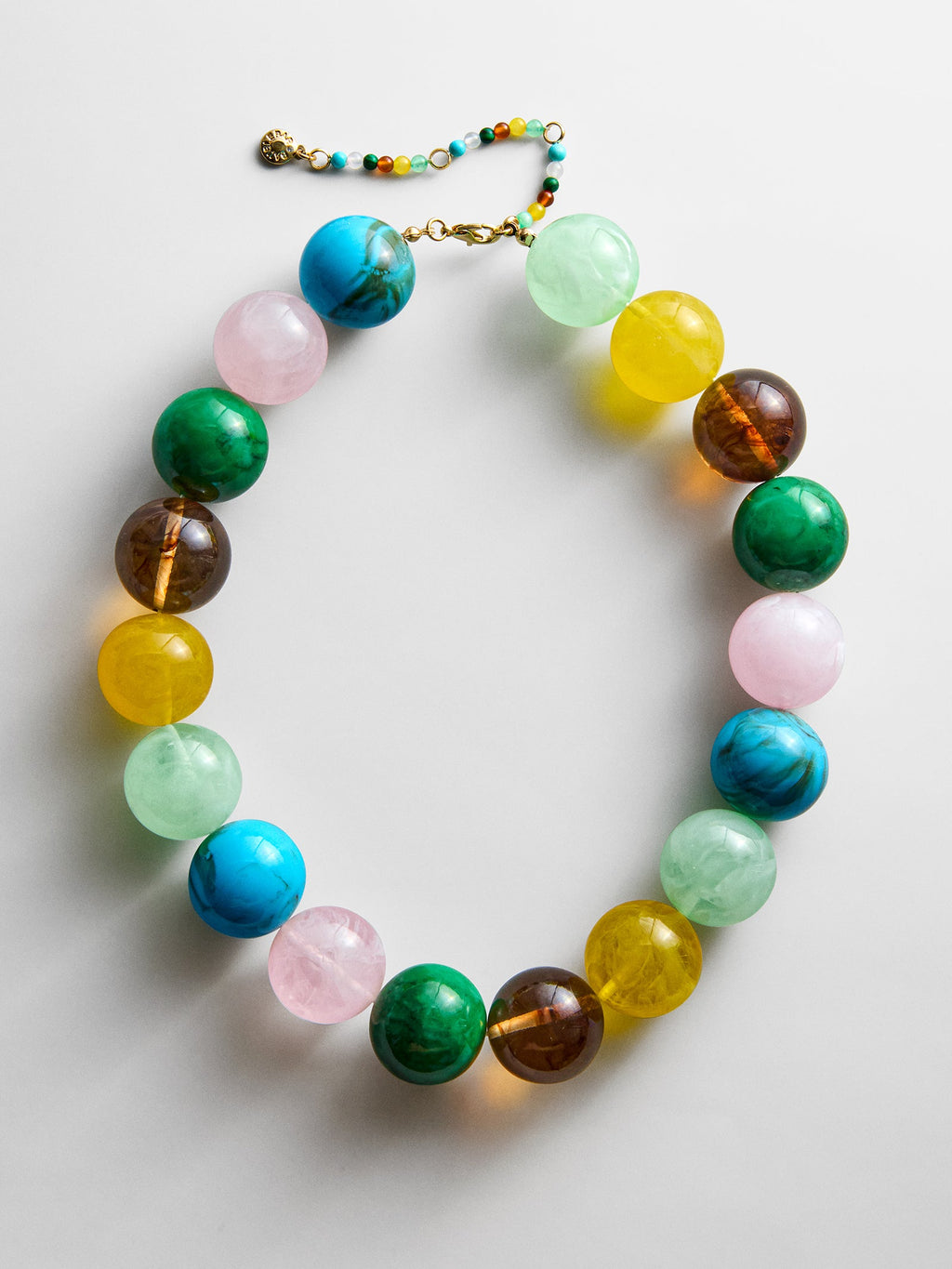 Jane Beaded Necklace - Natural Multi Bead
