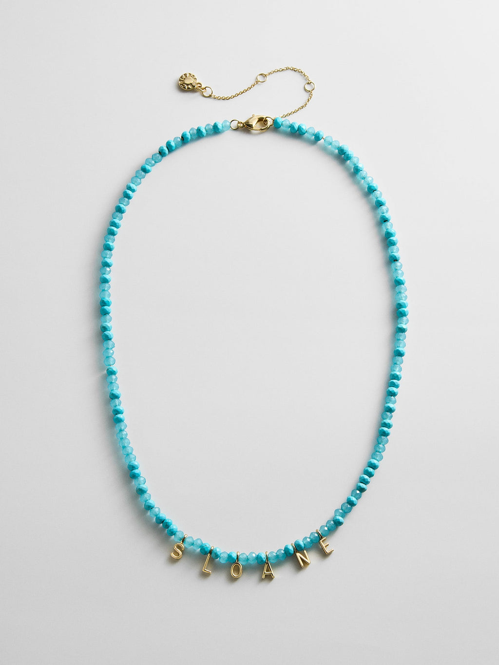 Mini Semi-Precious Custom Necklace - Turquoise