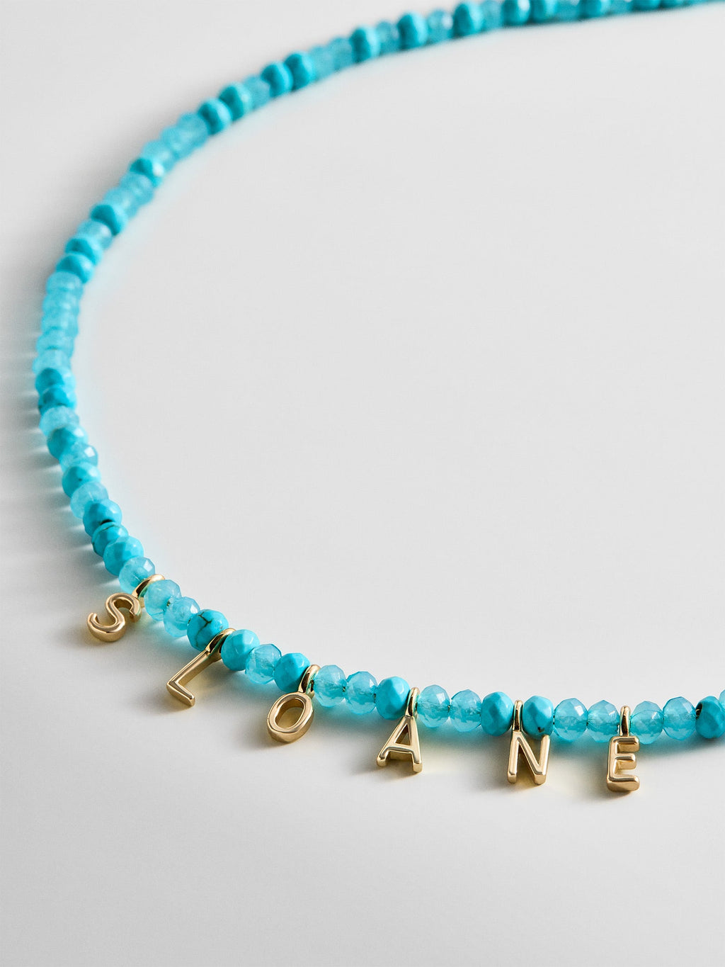 Mini Semi-Precious Custom Necklace - Turquoise