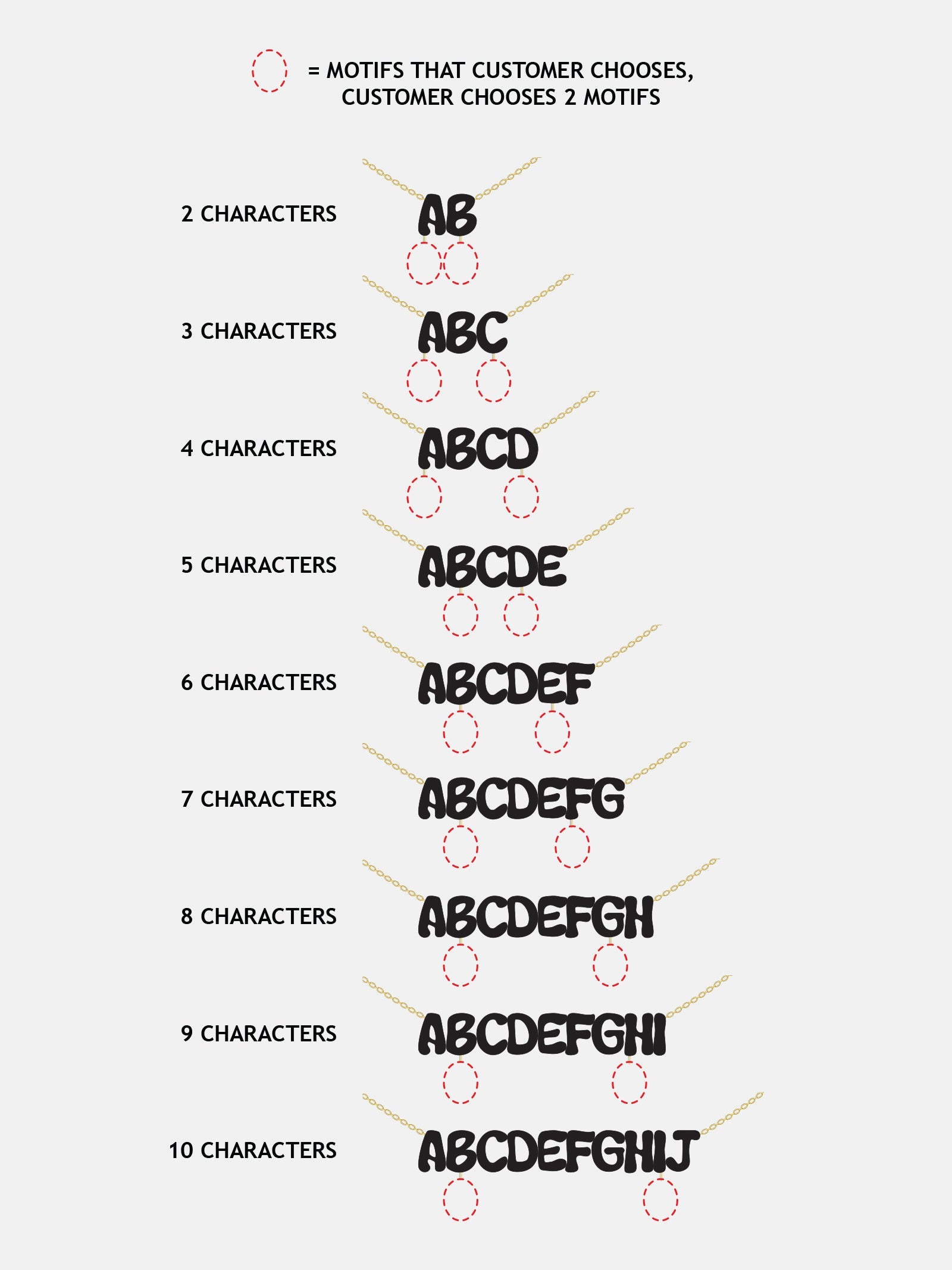 Waterproof Kids’ Custom Nameplate Charm Necklace - Gold