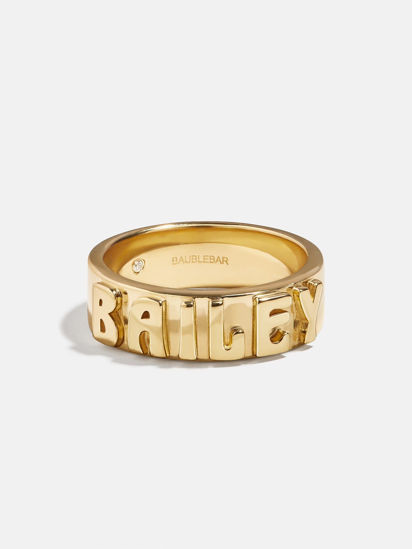 14K Gold Cigar Band Custom Ring - Gold