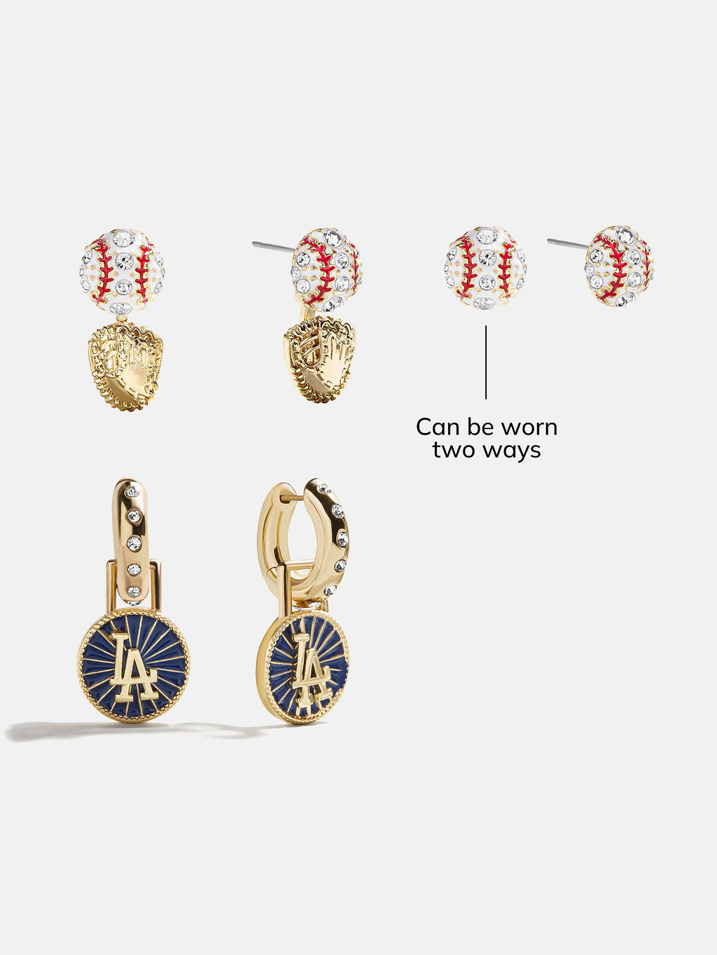 MLB Hoop Earring Set - Los Angeles Dodgers