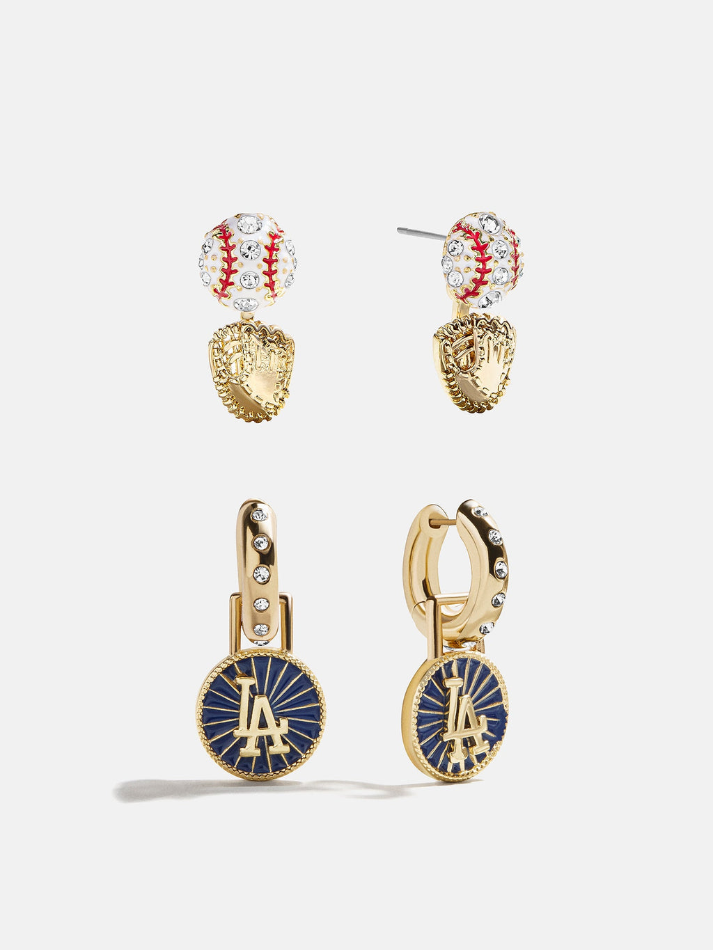 MLB Hoop Earring Set - Los Angeles Dodgers