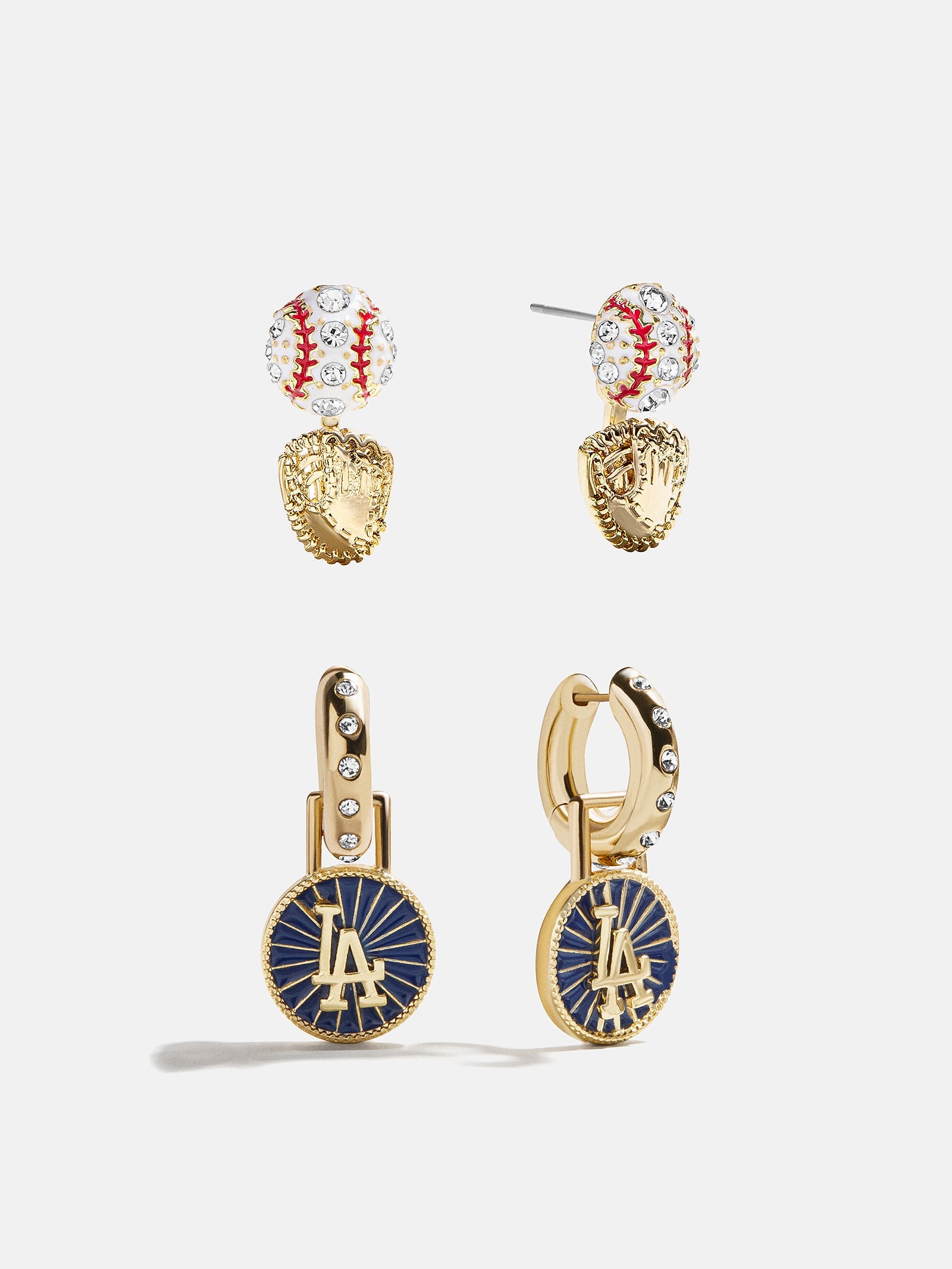 MLB Hoop Earring Set - Los Angeles Dodgers