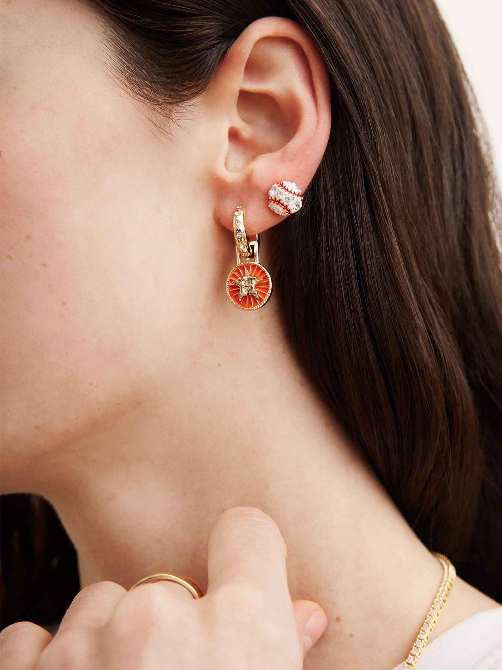 MLB Hoop Earring Set - Houston Astros