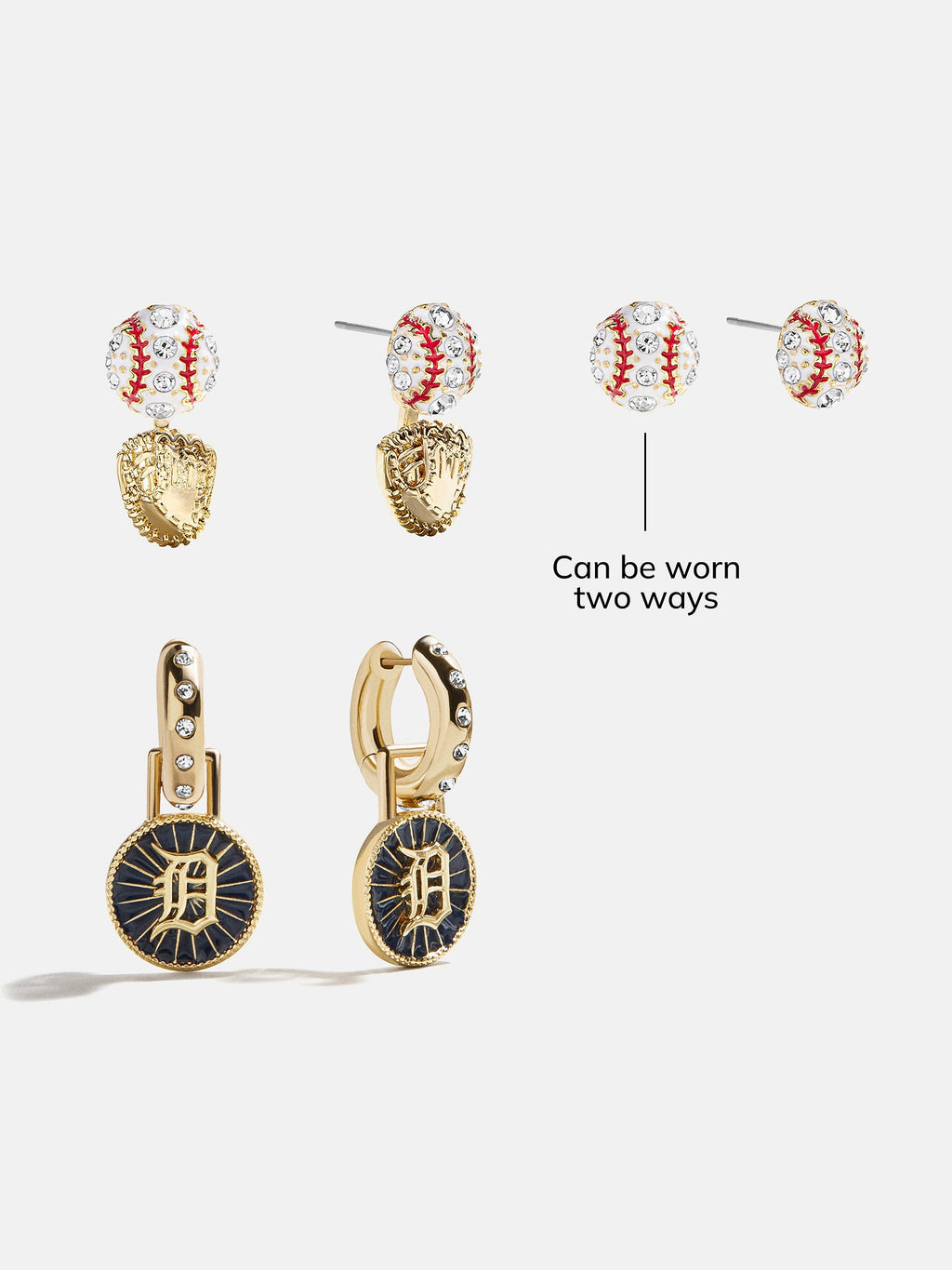 MLB Hoop Earring Set - Detroit Tigers