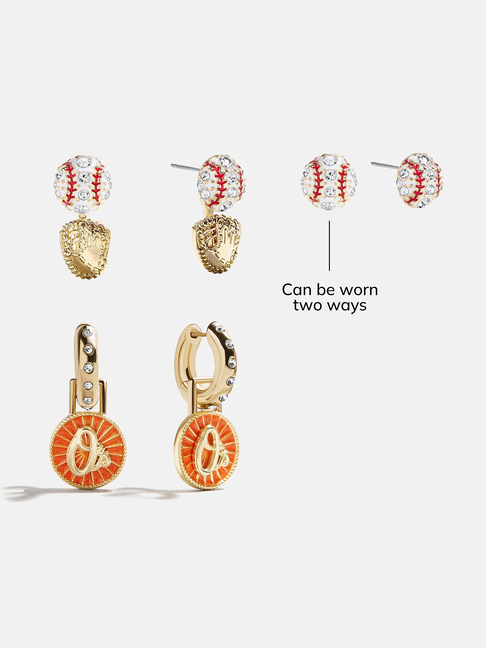 MLB Hoop Earring Set - Baltimore Orioles