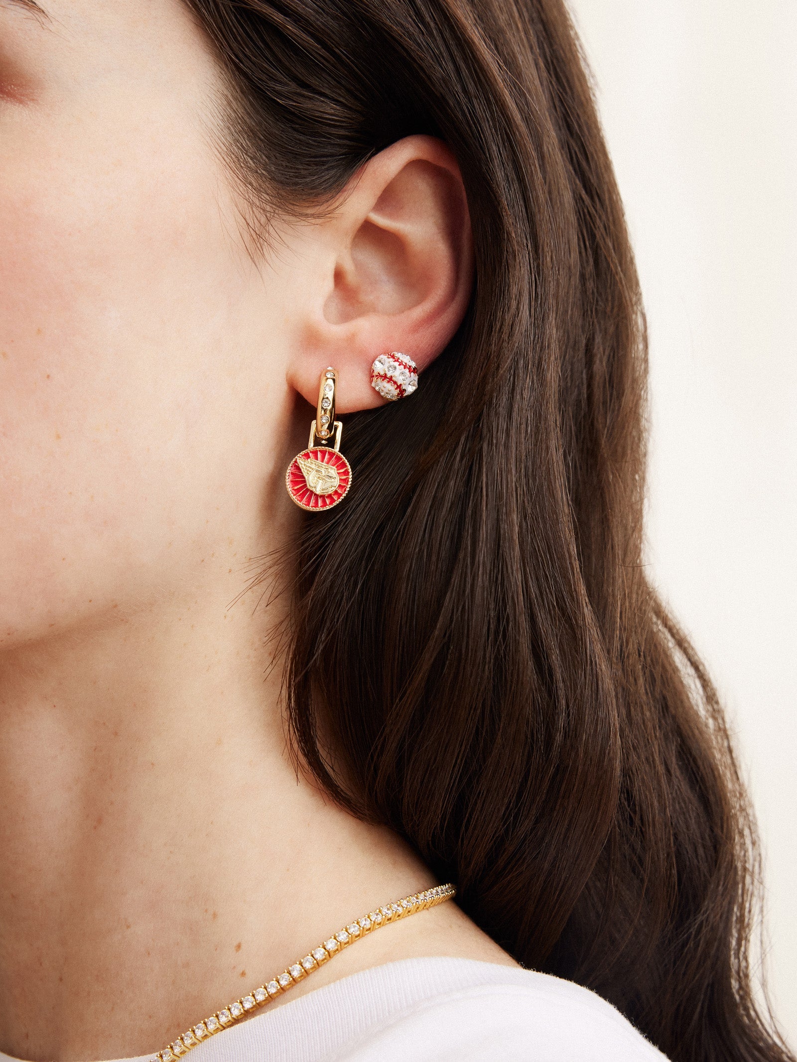 MLB Hoop Earring Set - Cleveland Guardians