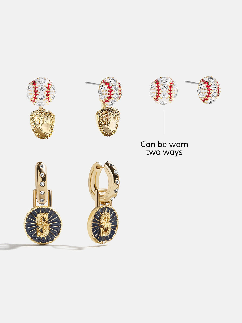MLB Hoop Earring Set - Seattle Mariners