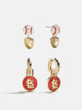 MLB Hoop Earring Set - St. Louis Cardinals