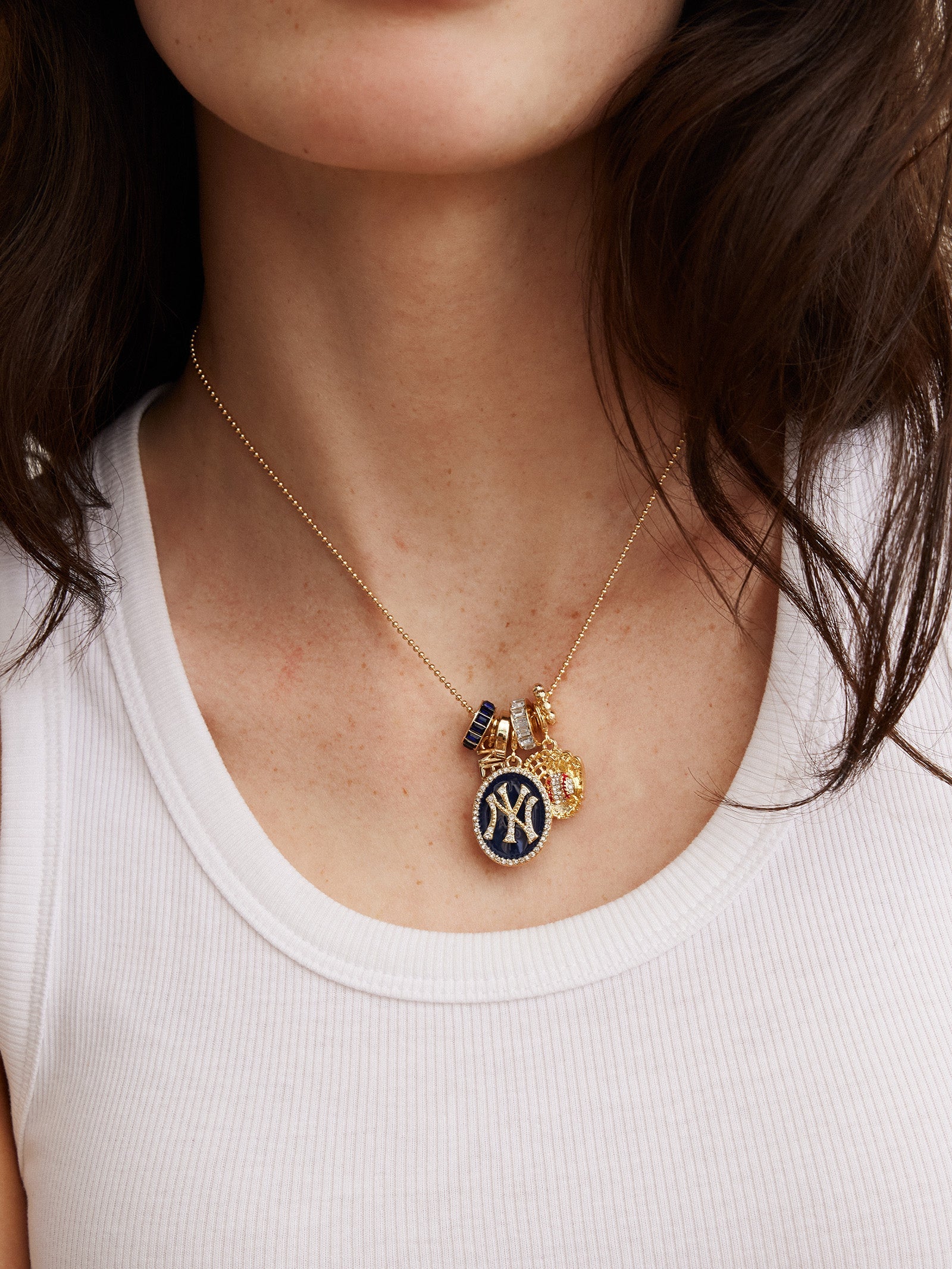 MLB Charm Necklace - New York Yankees