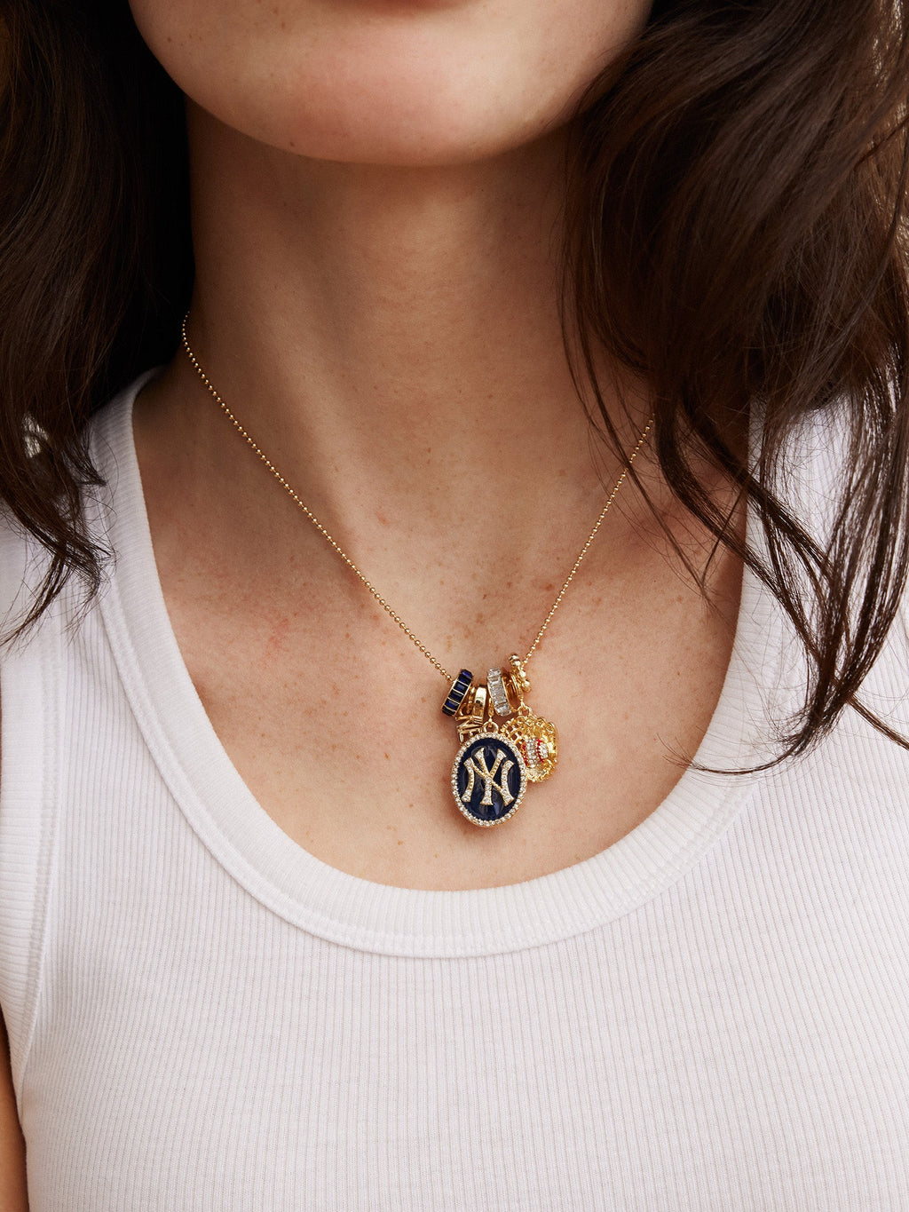 MLB Charm Necklace - New York Yankees