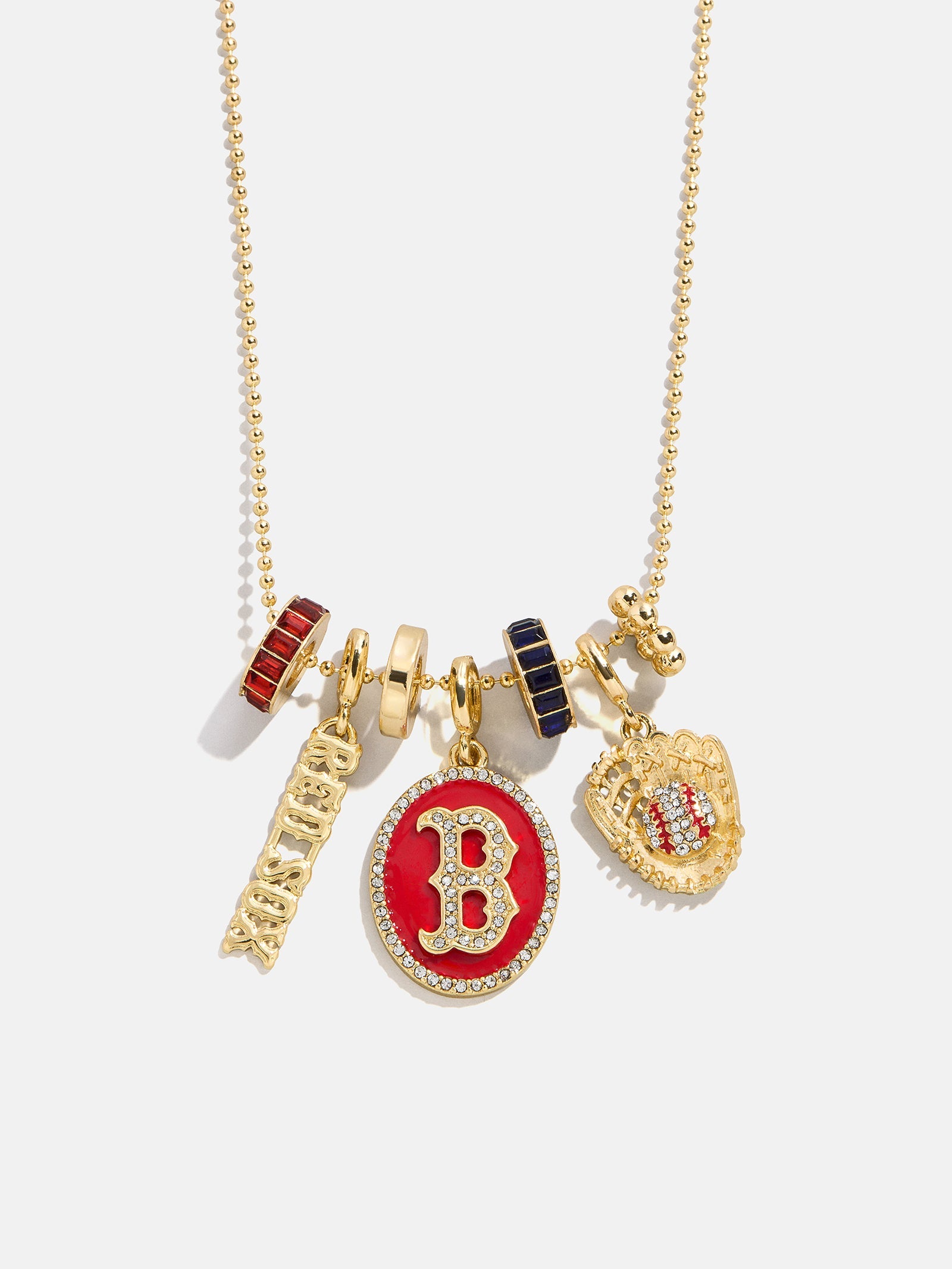 MLB Charm Necklace - Boston Red Sox