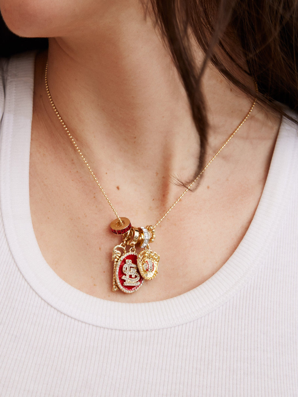 MLB Charm Necklace - St. Louis Cardinals