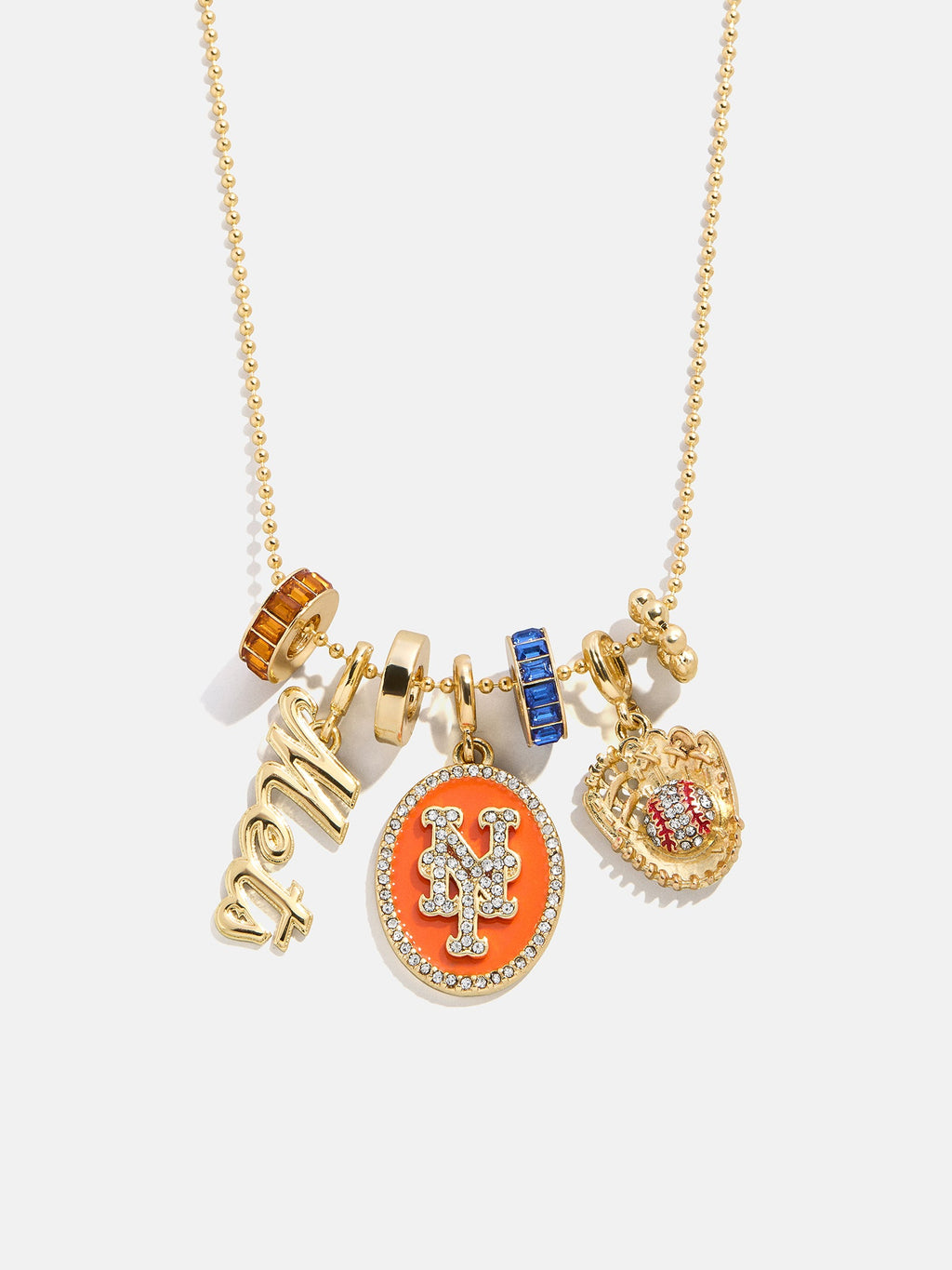 MLB Charm Necklace - New York Mets