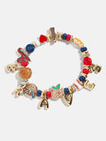 MLB Motif Beaded Bracelet - Atlanta Braves