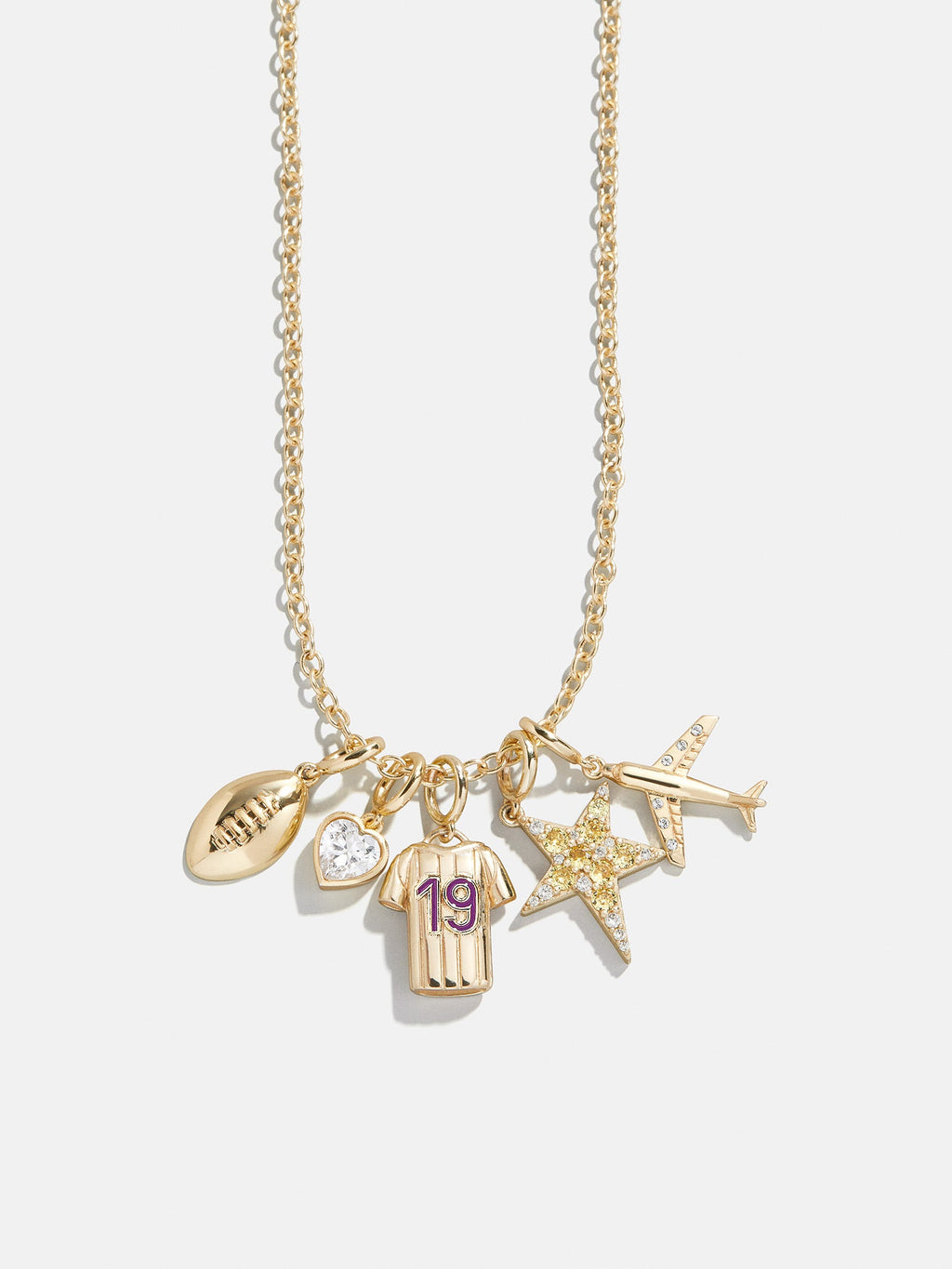 Jersey Custom Cluster Charm - Purple
