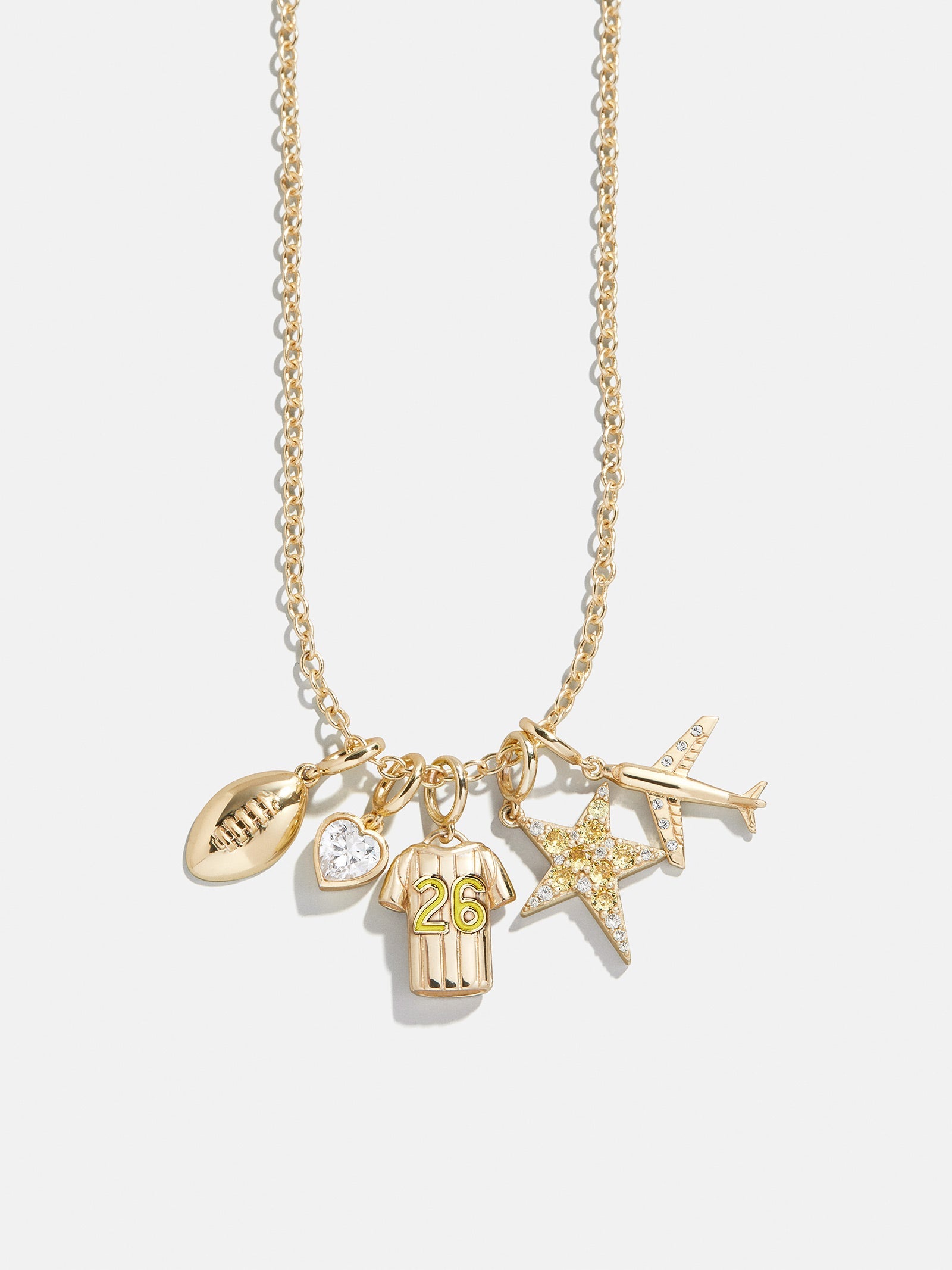 Jersey Custom Cluster Charm - Yellow