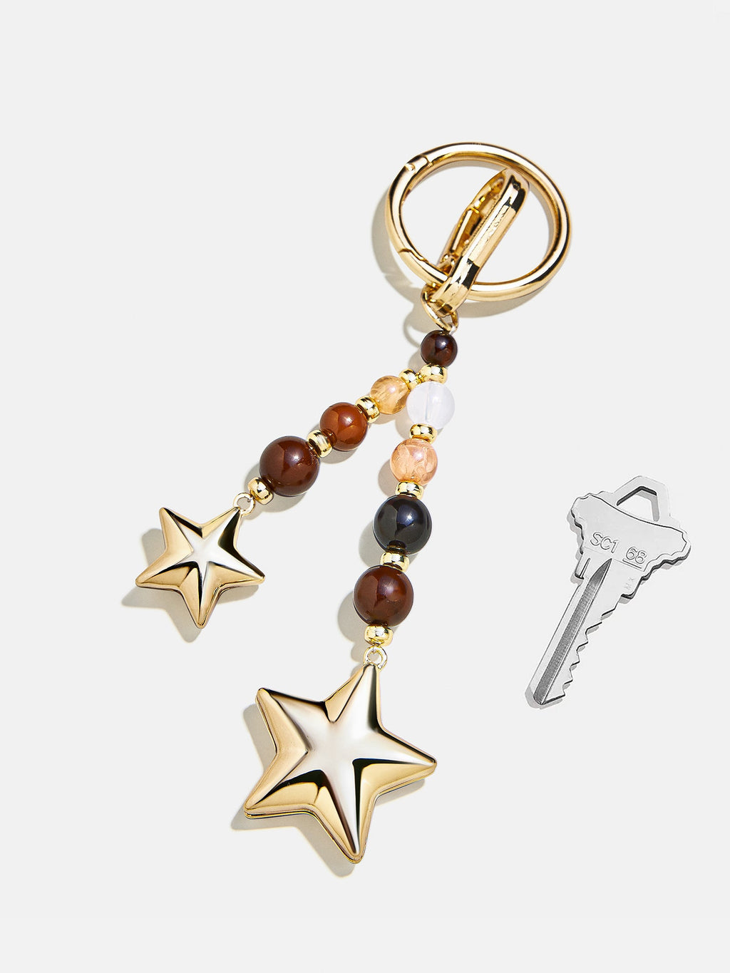 Starstruck Bag Charm - Gold/Brown