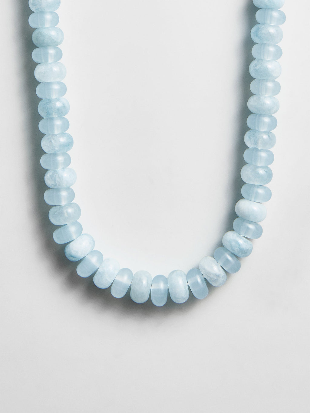 Joyce Semi-Precious Beaded Necklace - Blue Lace Agate