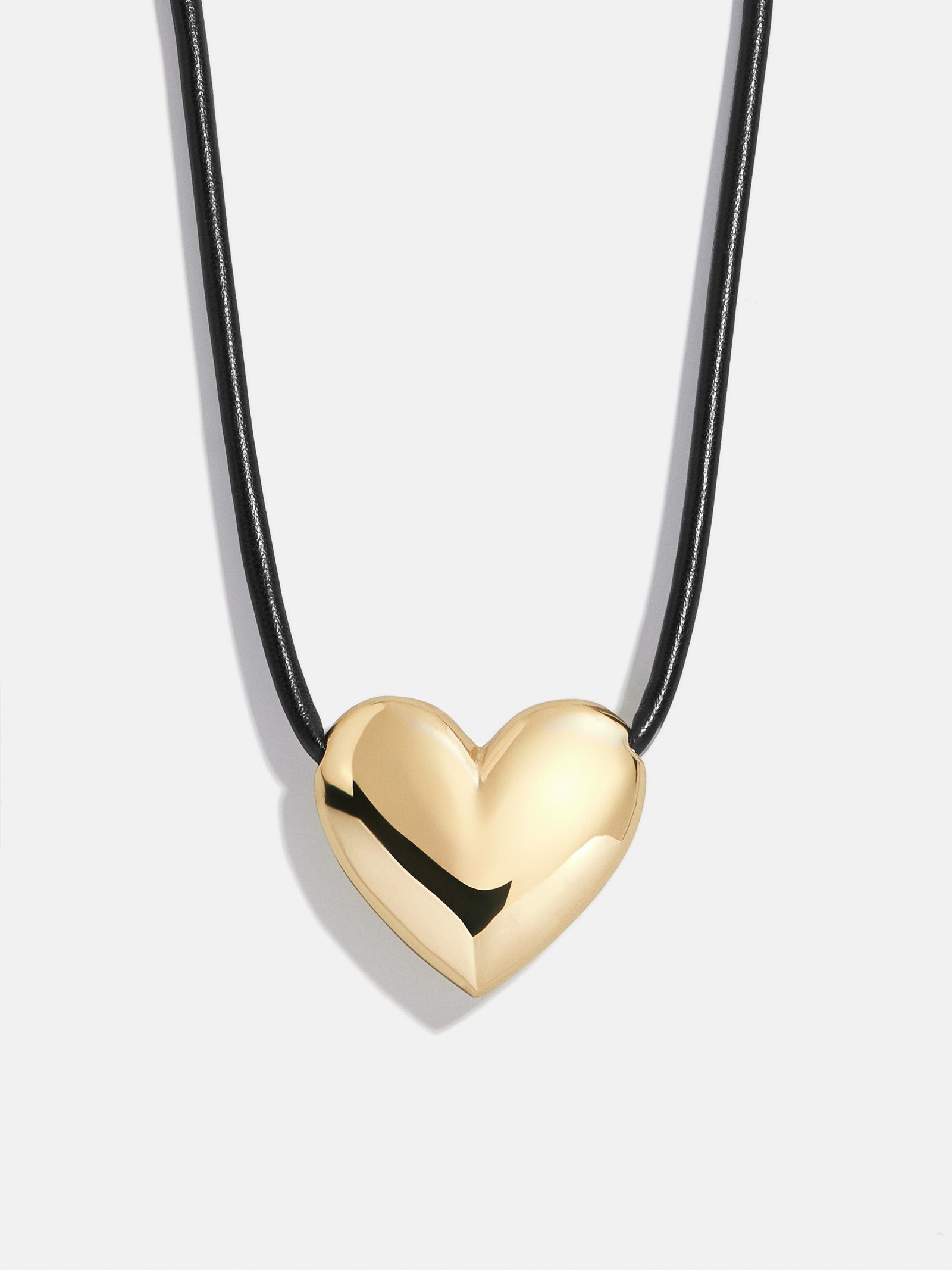 Millie Bubble Heart Cord Necklace - Gold