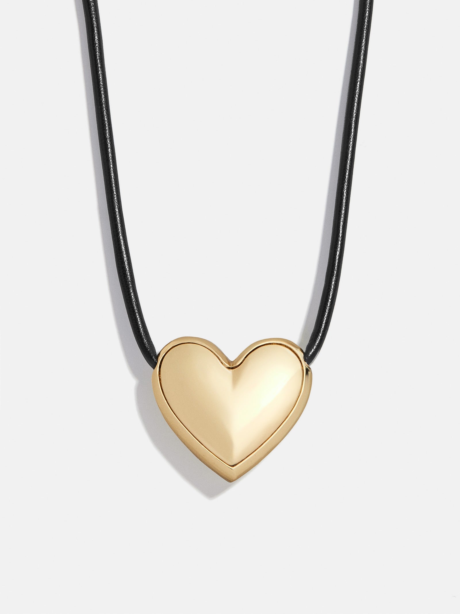 Millie Bubble Heart Cord Necklace - Gold