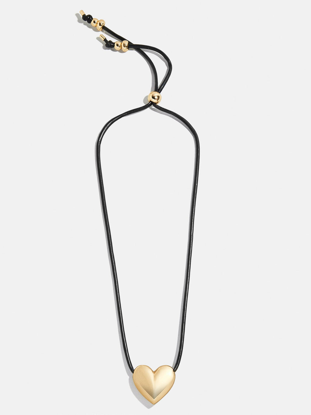 Millie Bubble Heart Cord Necklace - Gold
