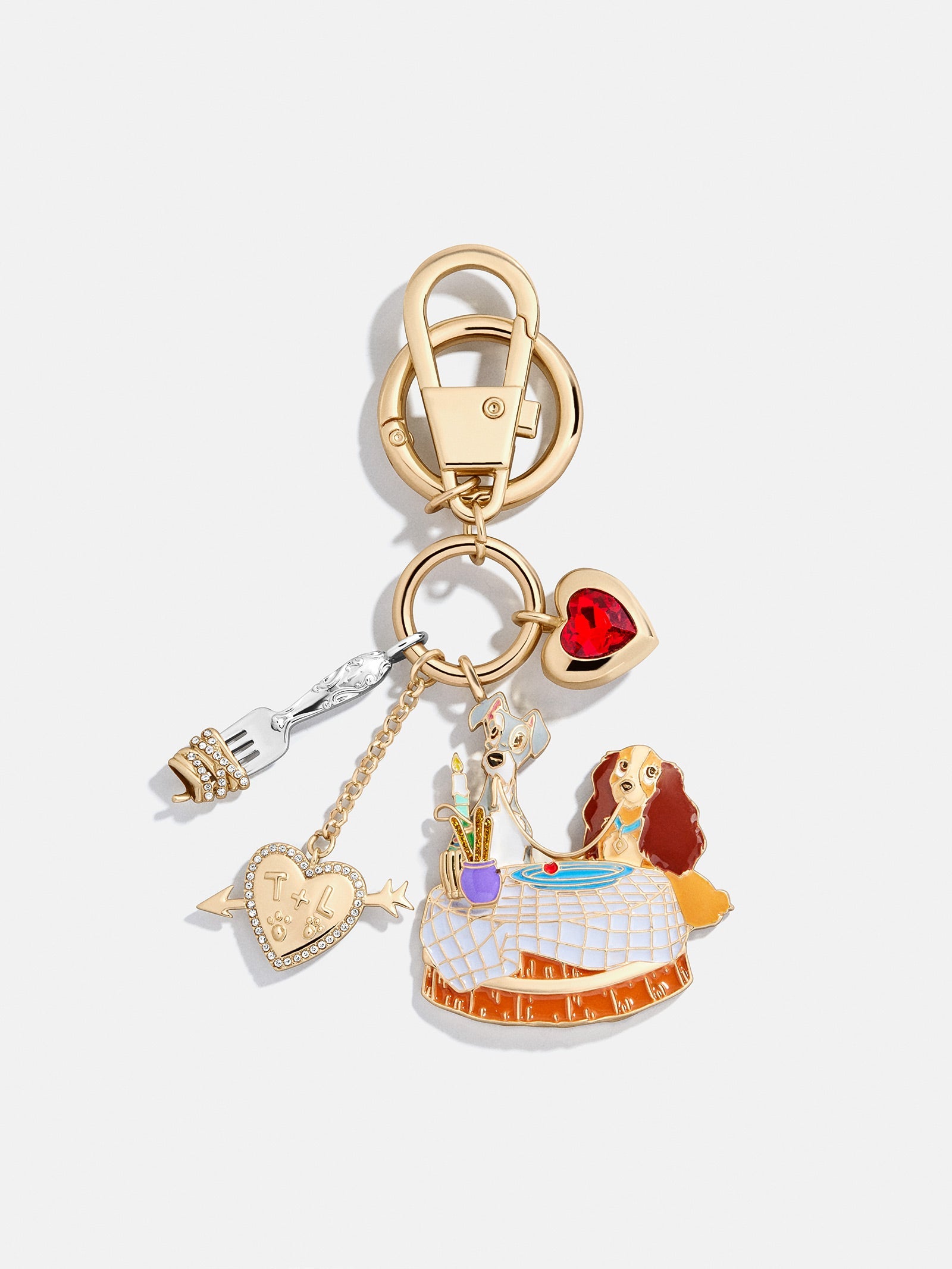 Disney Lady and the Tramp Dynamic Duo Bag Charm - Disney Lady & the Tramp