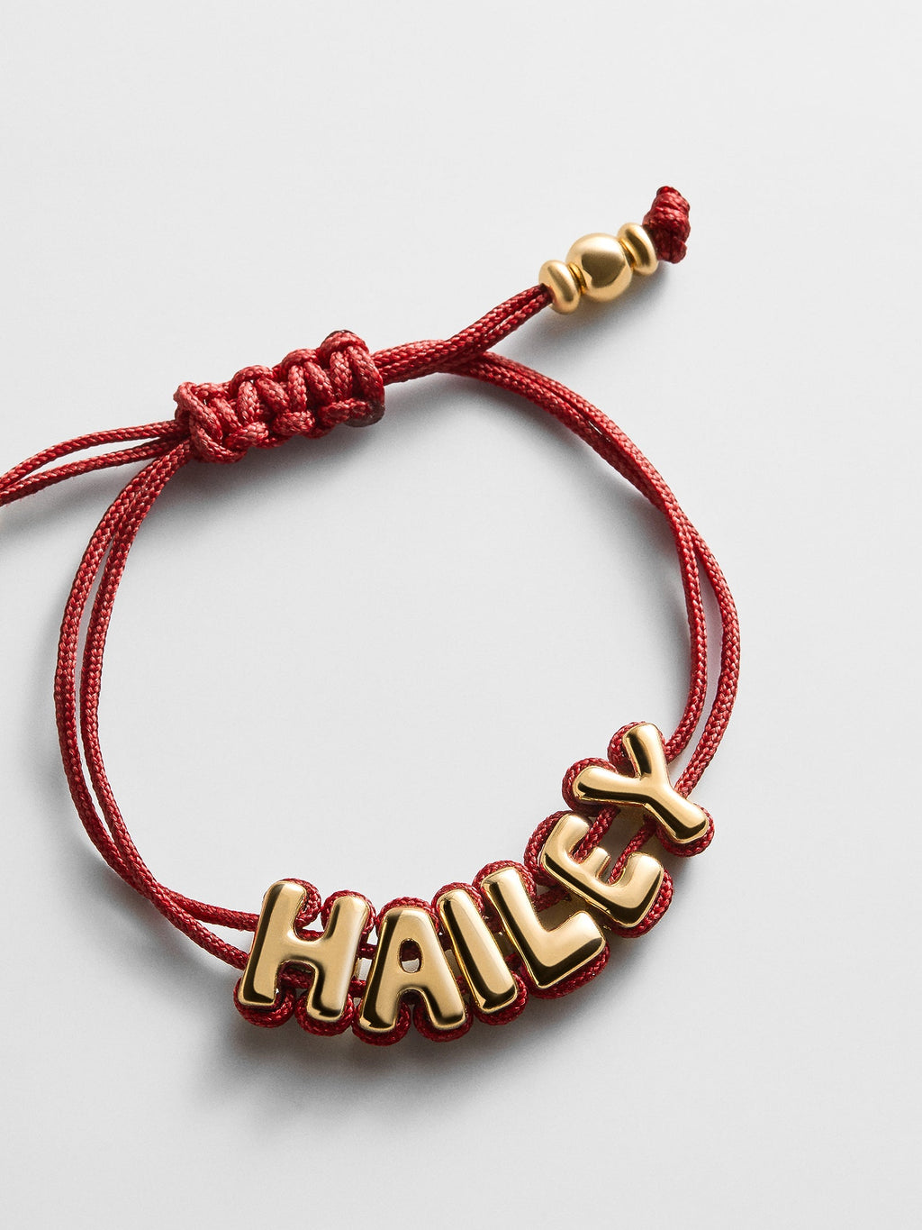 Wrapped Up Bubble Waterproof Custom Cord Bracelet - Dark Red