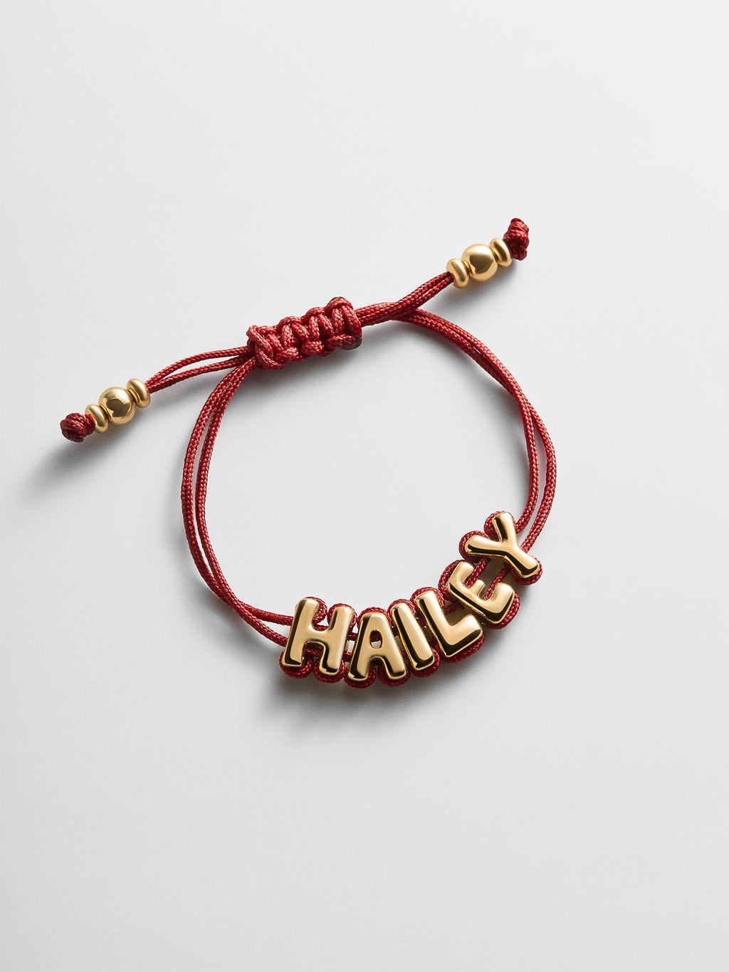Wrapped Up Bubble Waterproof Custom Cord Bracelet - Dark Red