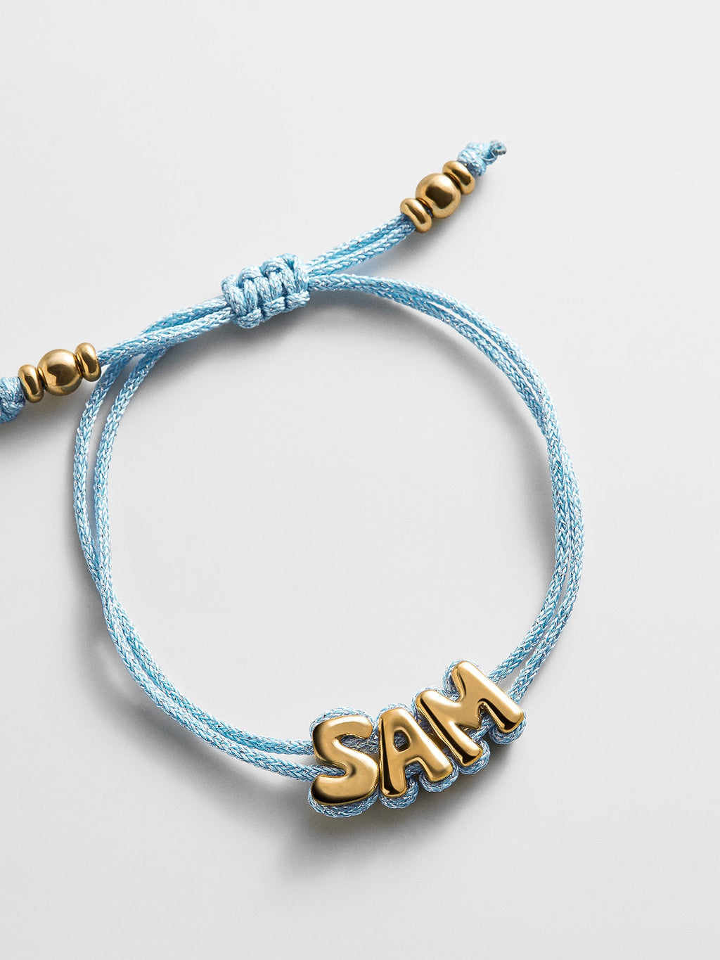 Wrapped Up Bubble Waterproof Custom Cord Bracelet - Blue