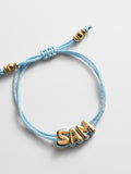 Wrapped Up Bubble Waterproof Custom Cord Bracelet - Blue