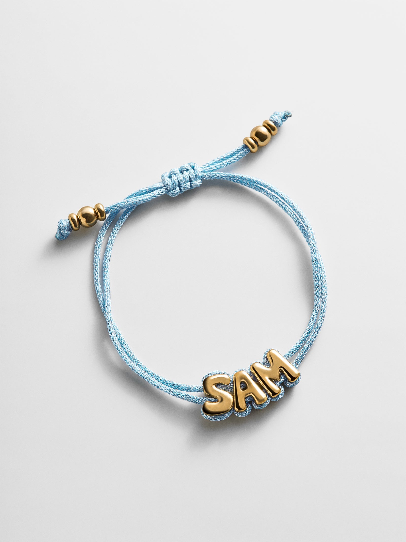 Wrapped Up Bubble Waterproof Custom Cord Bracelet - Blue