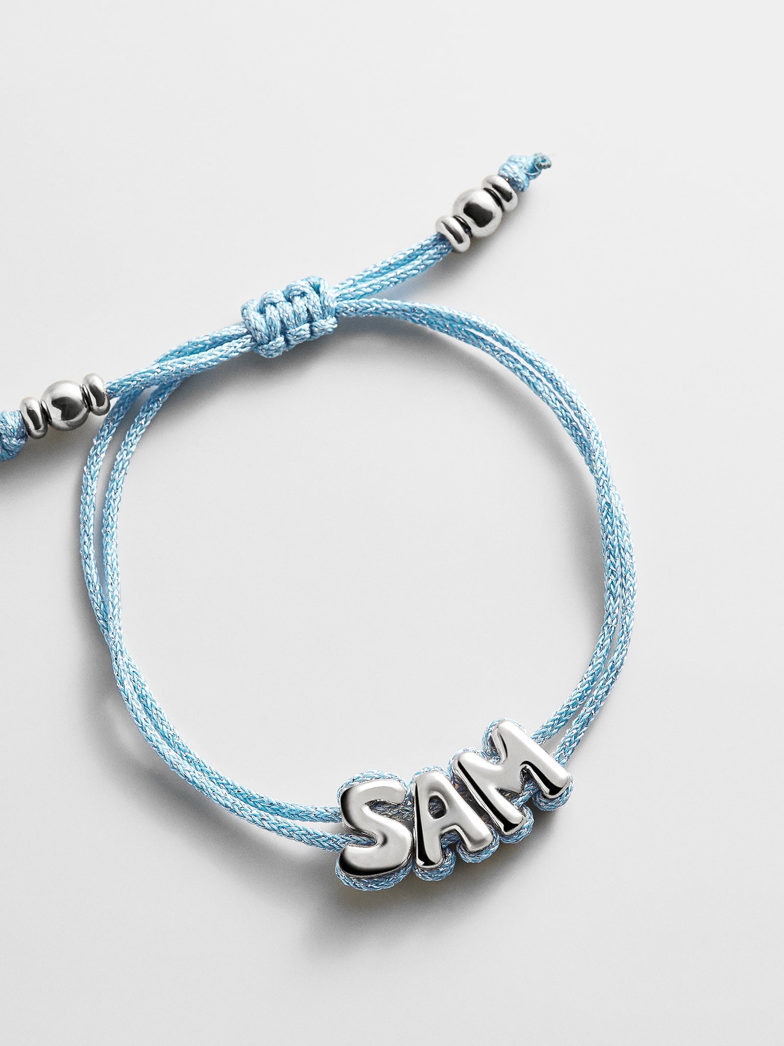 Wrapped Up Bubble Waterproof Custom Cord Bracelet - Blue