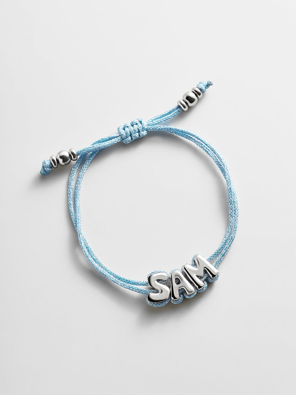Wrapped Up Bubble Waterproof Custom Cord Bracelet - Blue