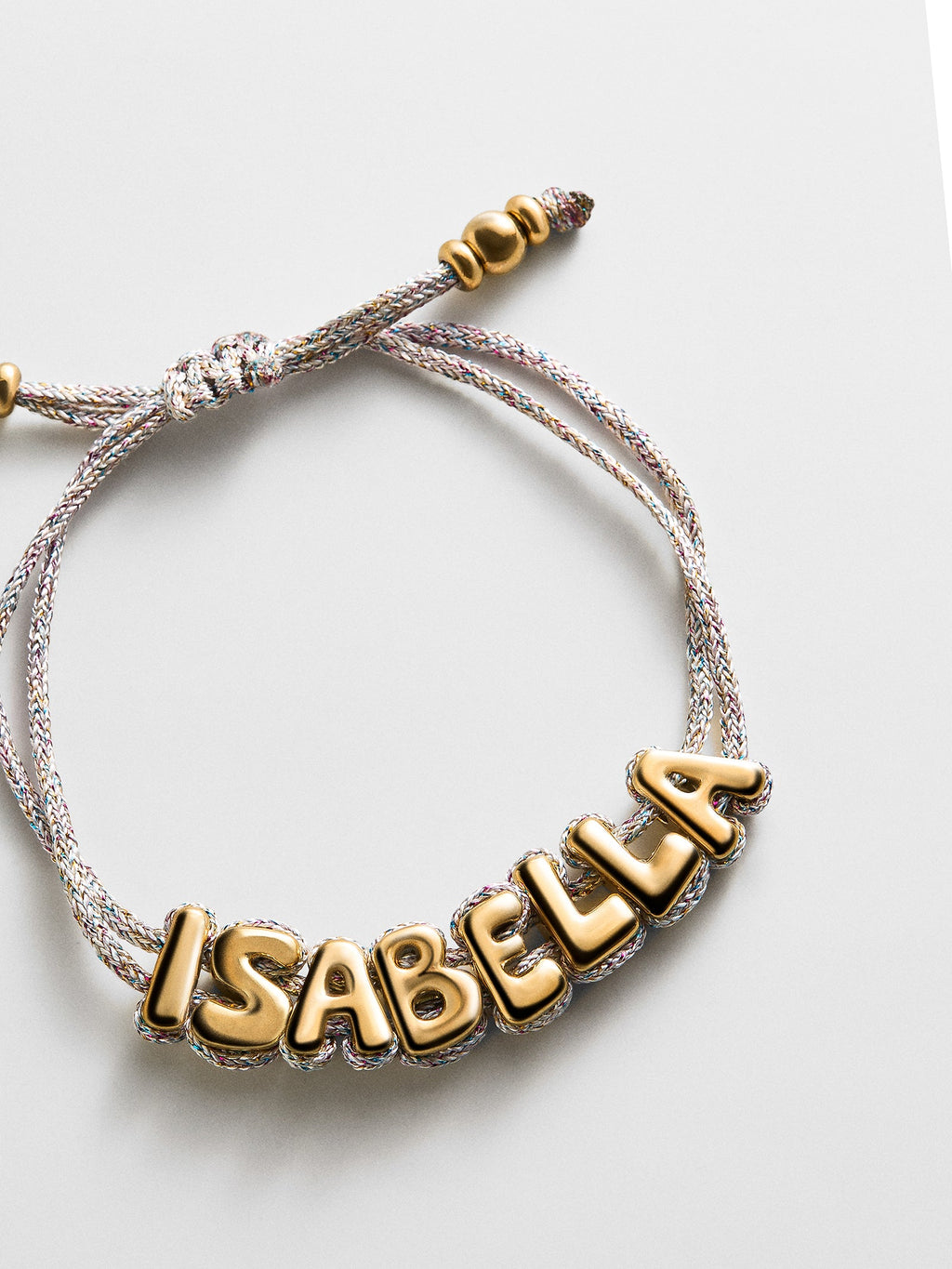 Wrapped Up Bubble Waterproof Custom Metallic Cord Bracelet - Multi