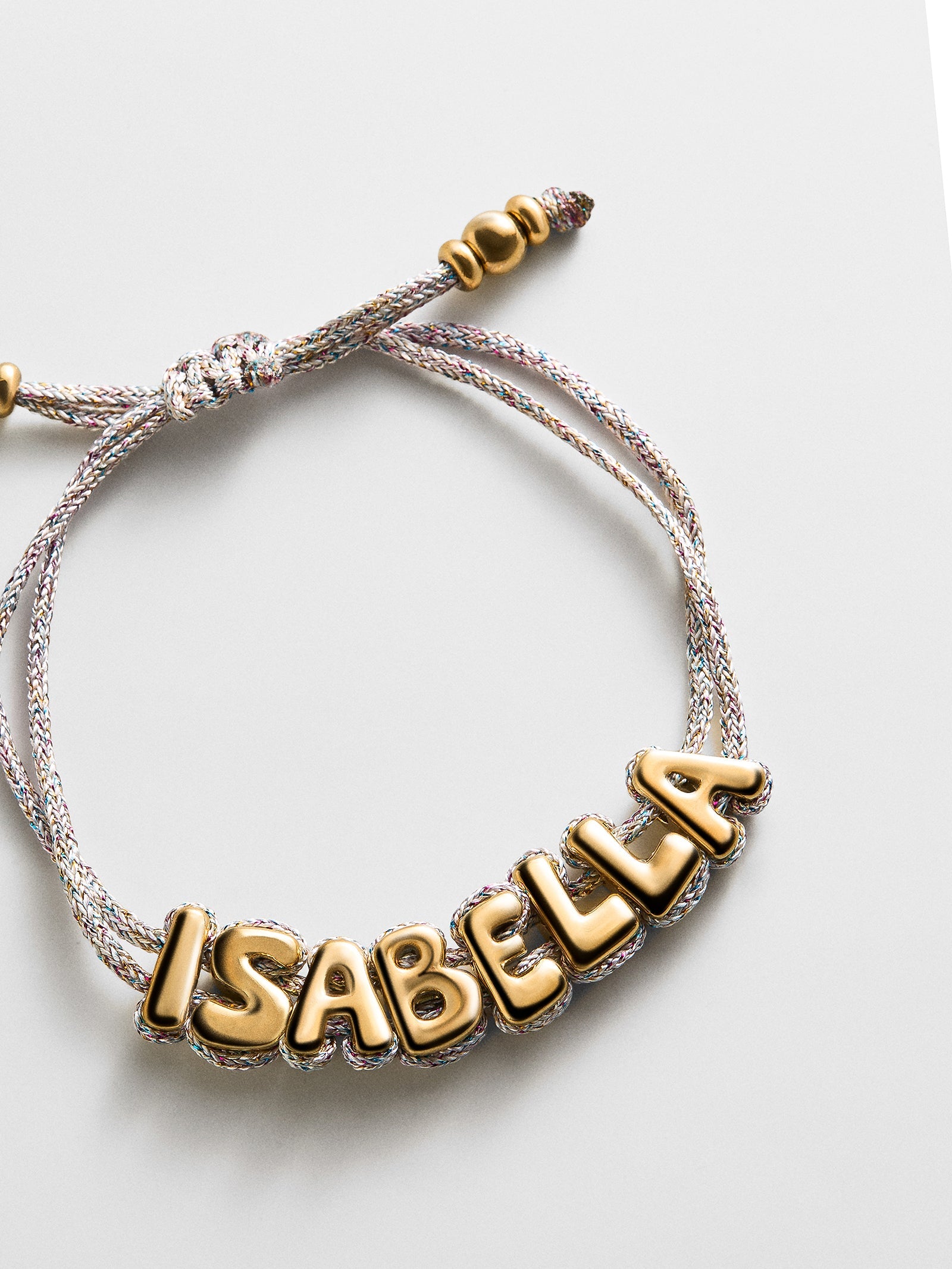 Wrapped Up Bubble Waterproof Custom Metallic Cord Bracelet - Multi
