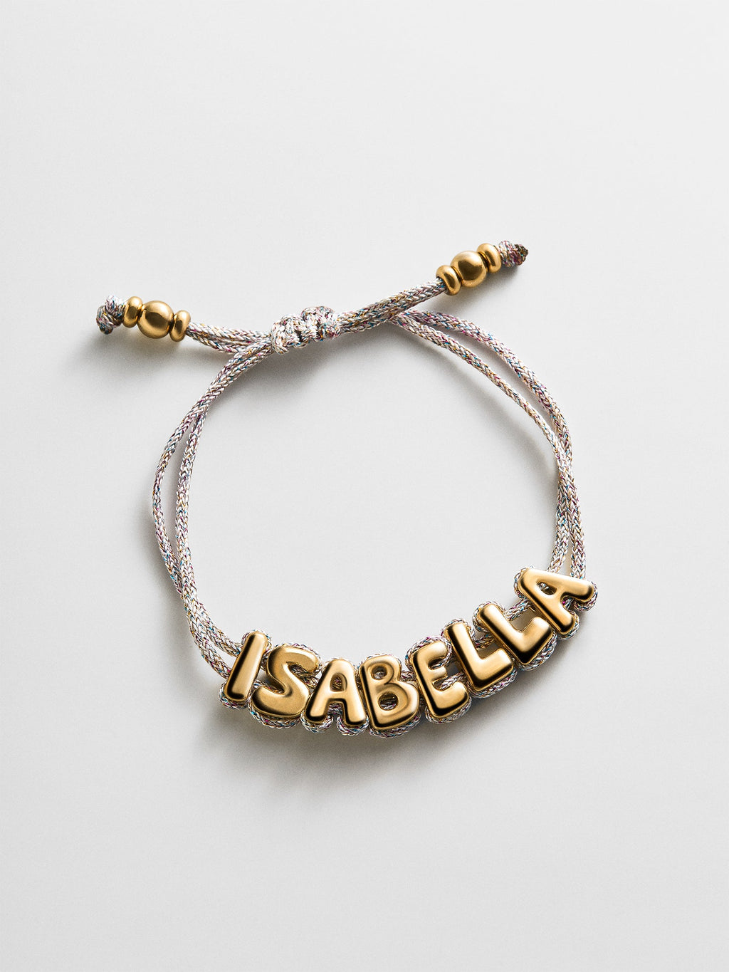 Wrapped Up Bubble Waterproof Custom Metallic Cord Bracelet - Multi