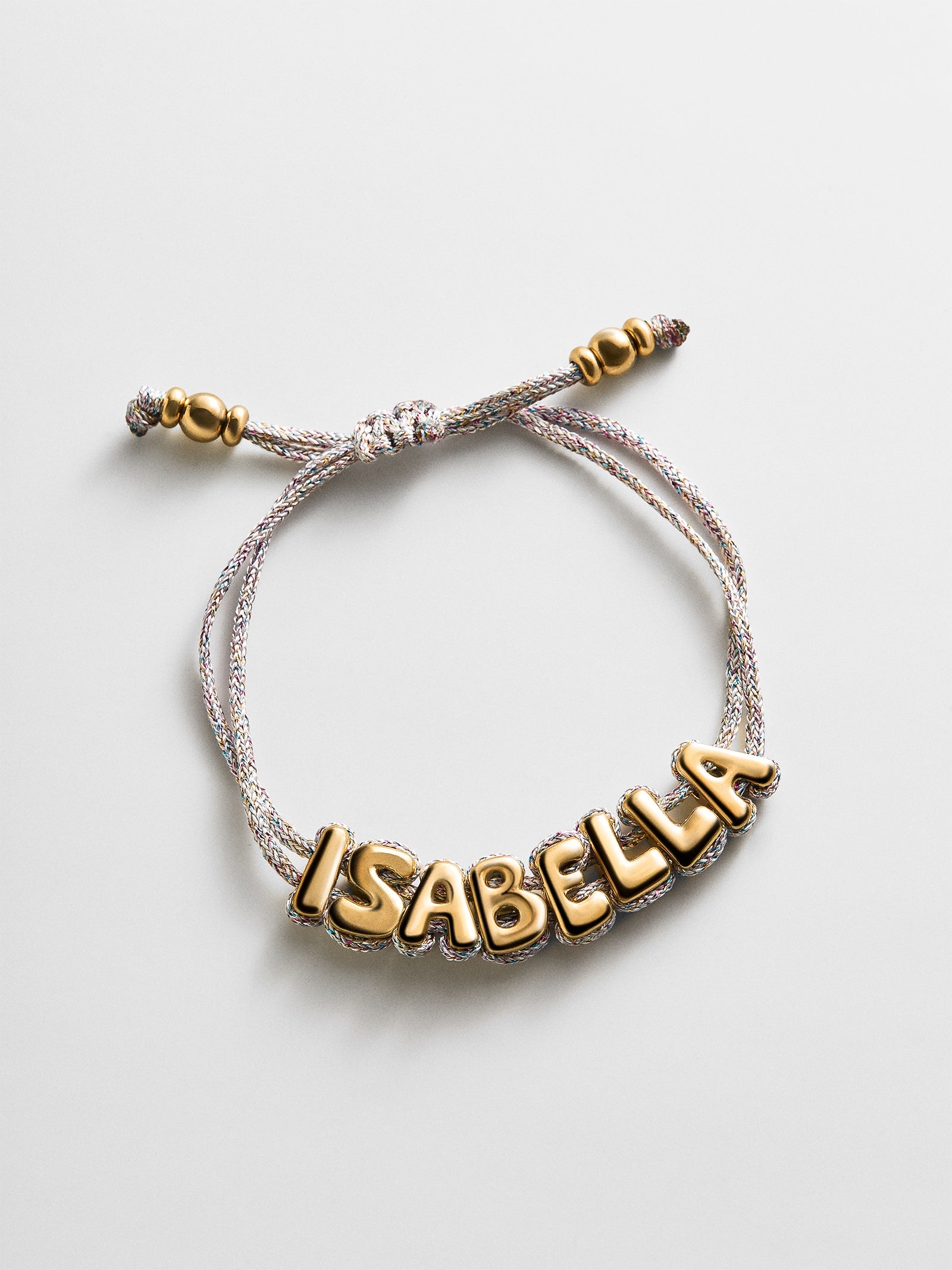 Wrapped Up Bubble Waterproof Custom Metallic Cord Bracelet - Multi