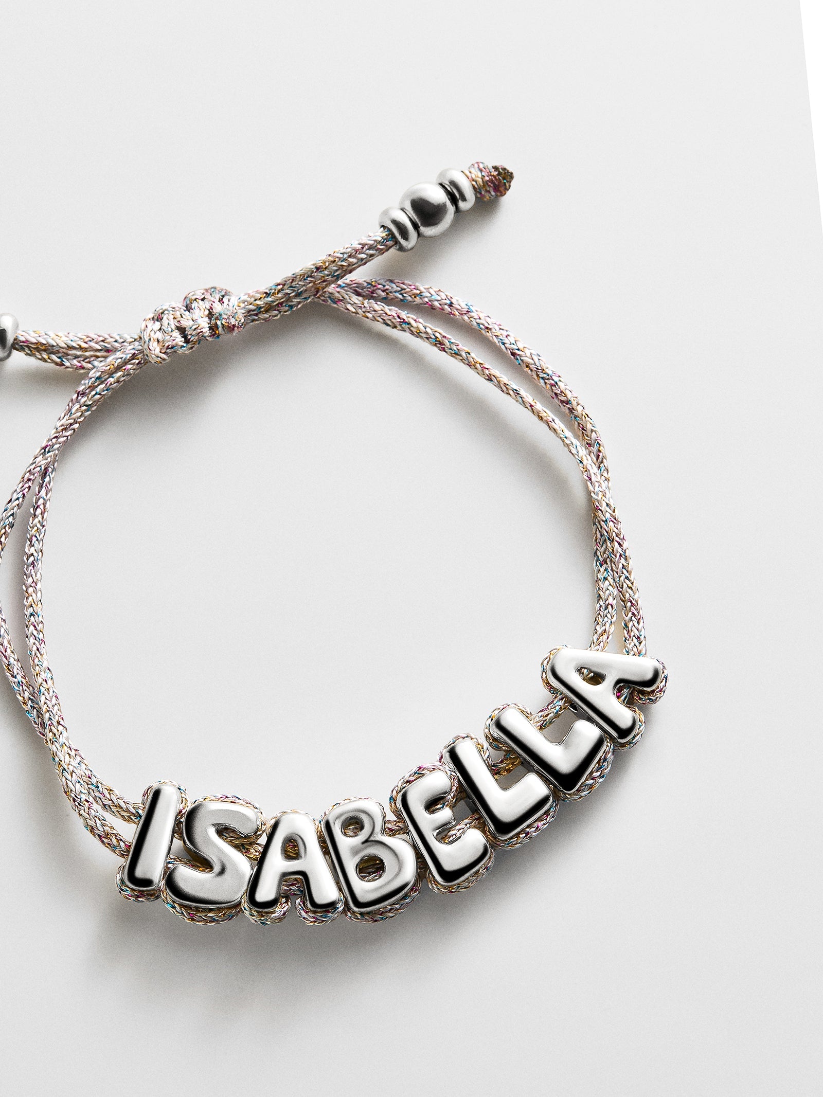 Wrapped Up Bubble Waterproof Custom Metallic Cord Bracelet - Multi