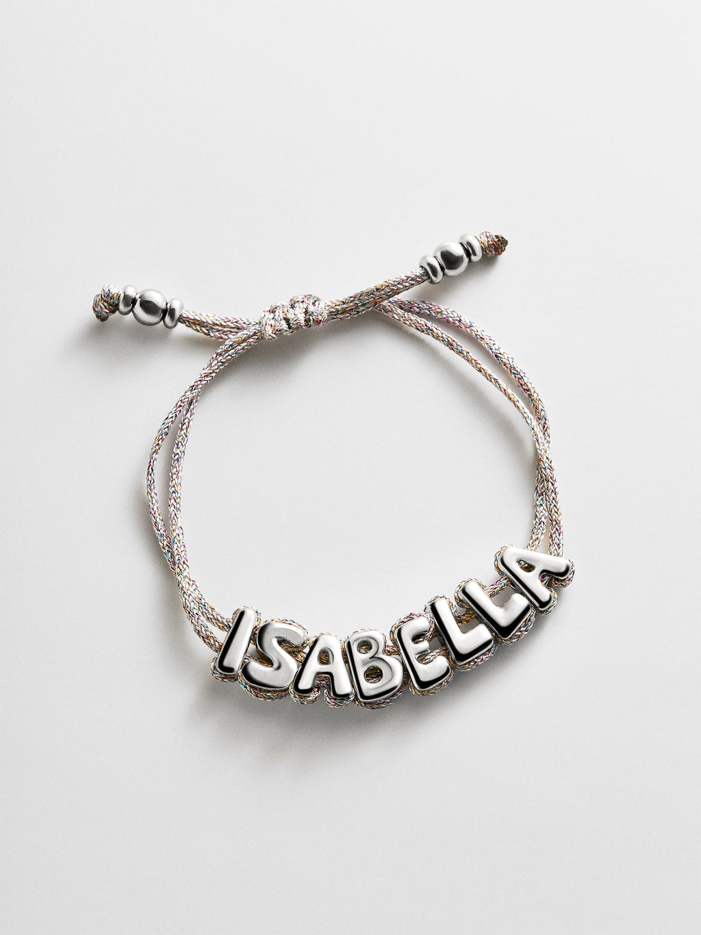 Wrapped Up Bubble Waterproof Custom Metallic Cord Bracelet - Multi