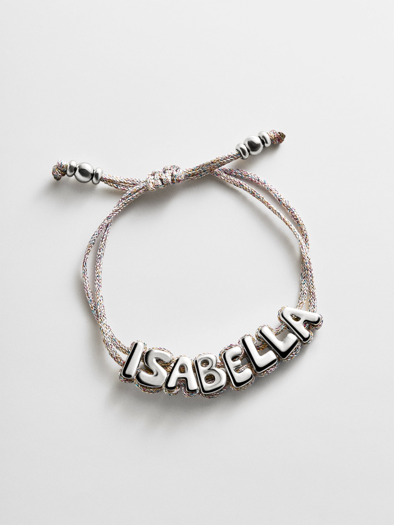 Wrapped Up Bubble Waterproof Custom Metallic Cord Bracelet - Multi