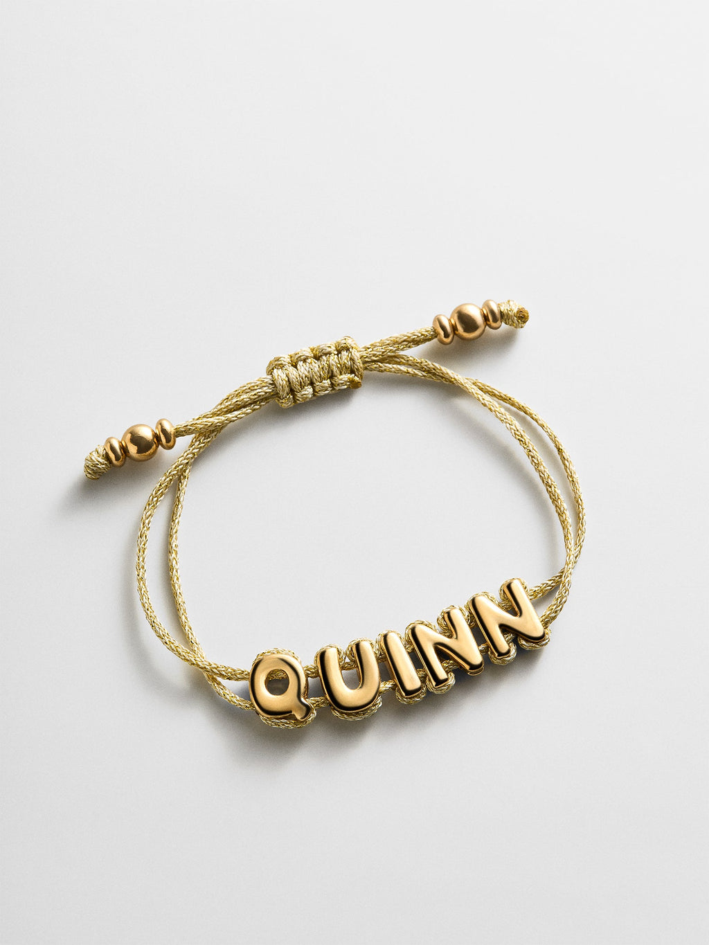 Wrapped Up Bubble Waterproof Custom Cord Bracelet - Gold