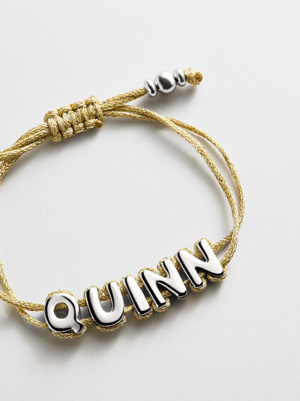Wrapped Up Bubble Waterproof Custom Cord Bracelet - Gold