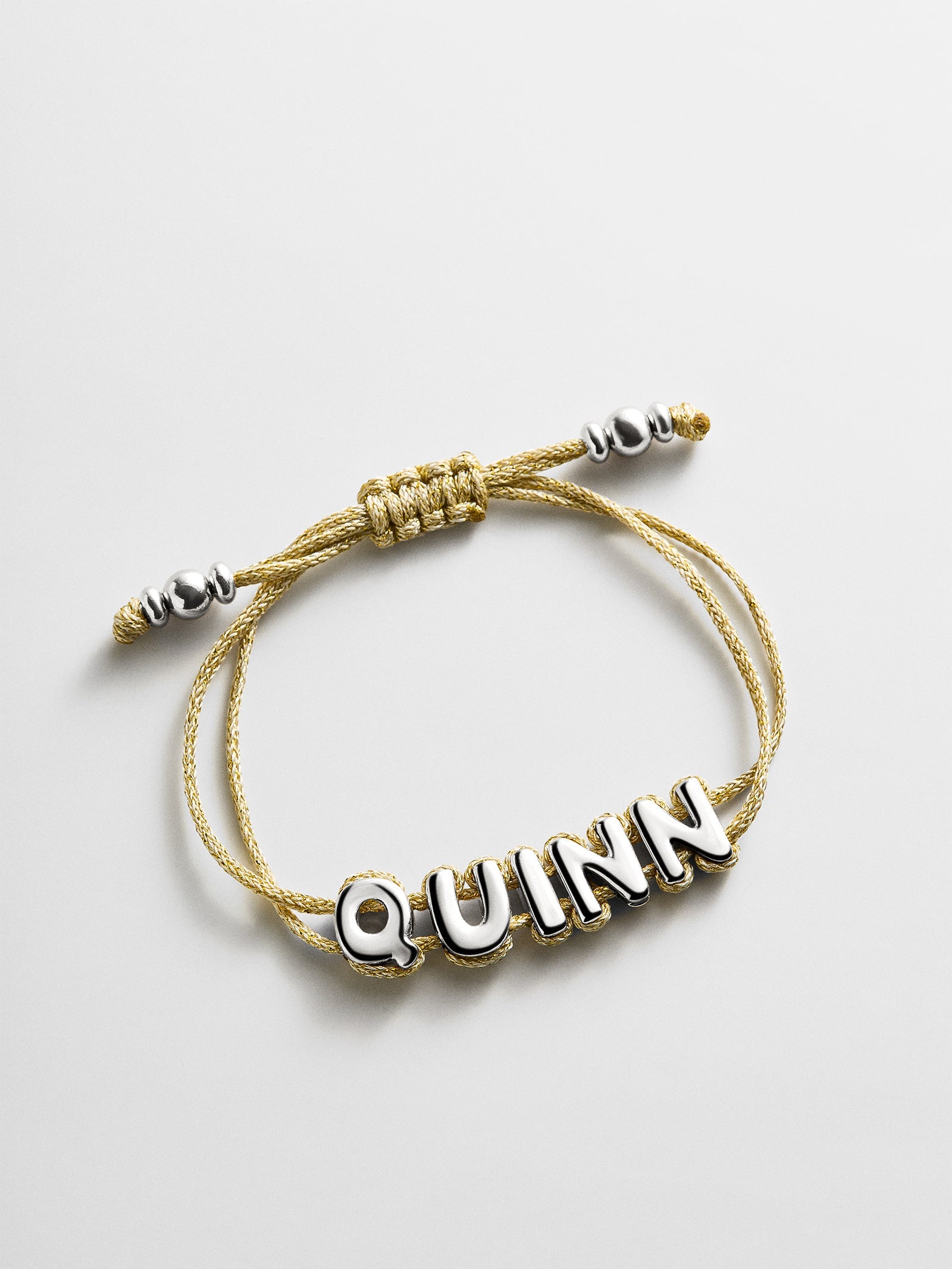 Wrapped Up Bubble Waterproof Custom Cord Bracelet - Gold