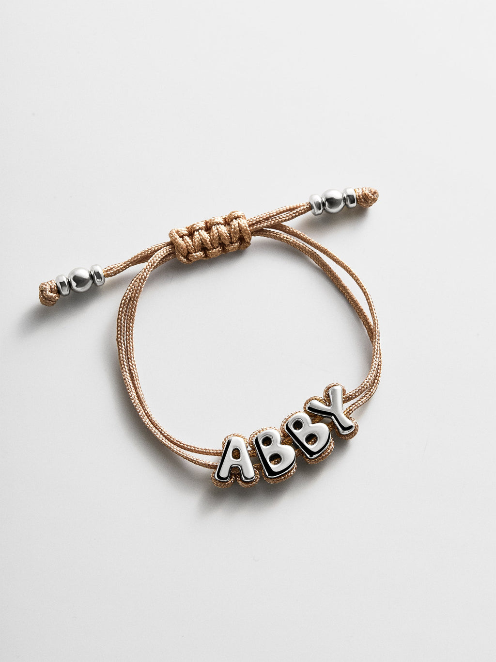 Wrapped Up Bubble Waterproof Custom Cord Bracelet - Light Brown
