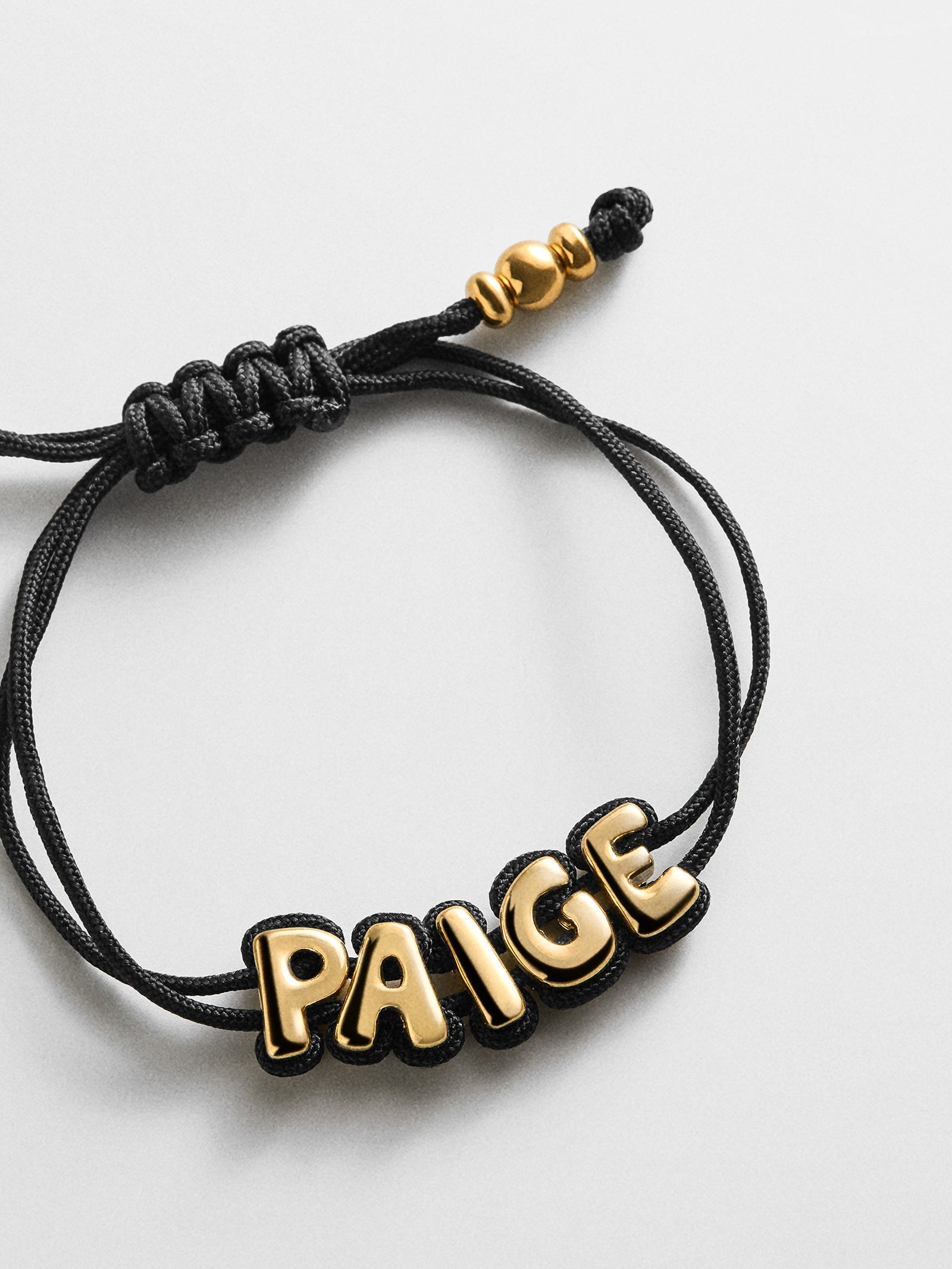 Wrapped Up Bubble Waterproof Custom Cord Bracelet - Black
