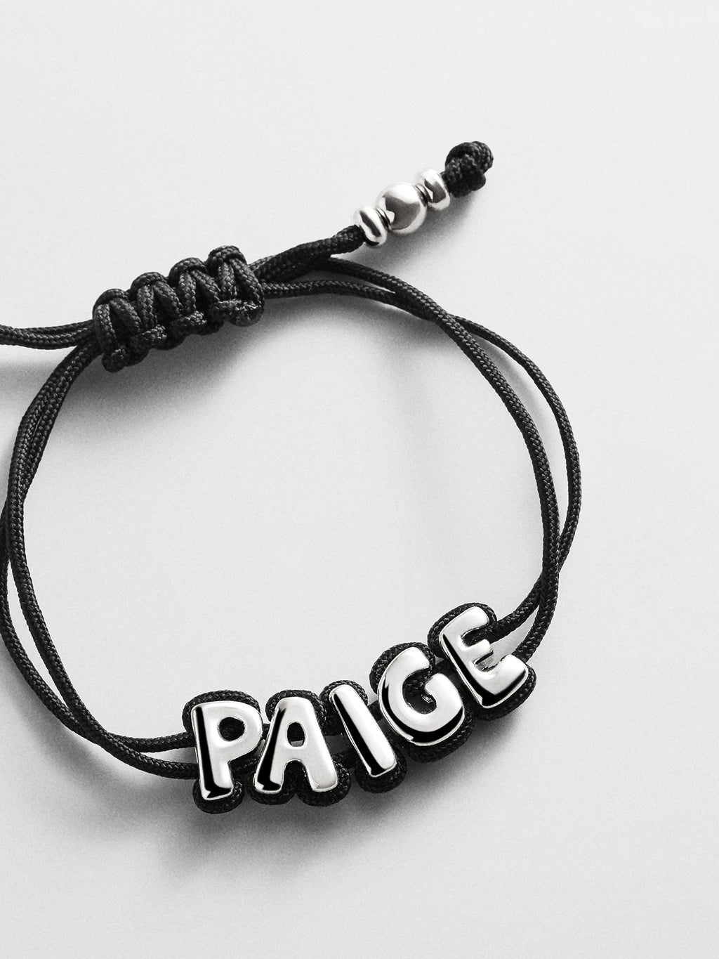 Wrapped Up Bubble Waterproof Custom Cord Bracelet - Black